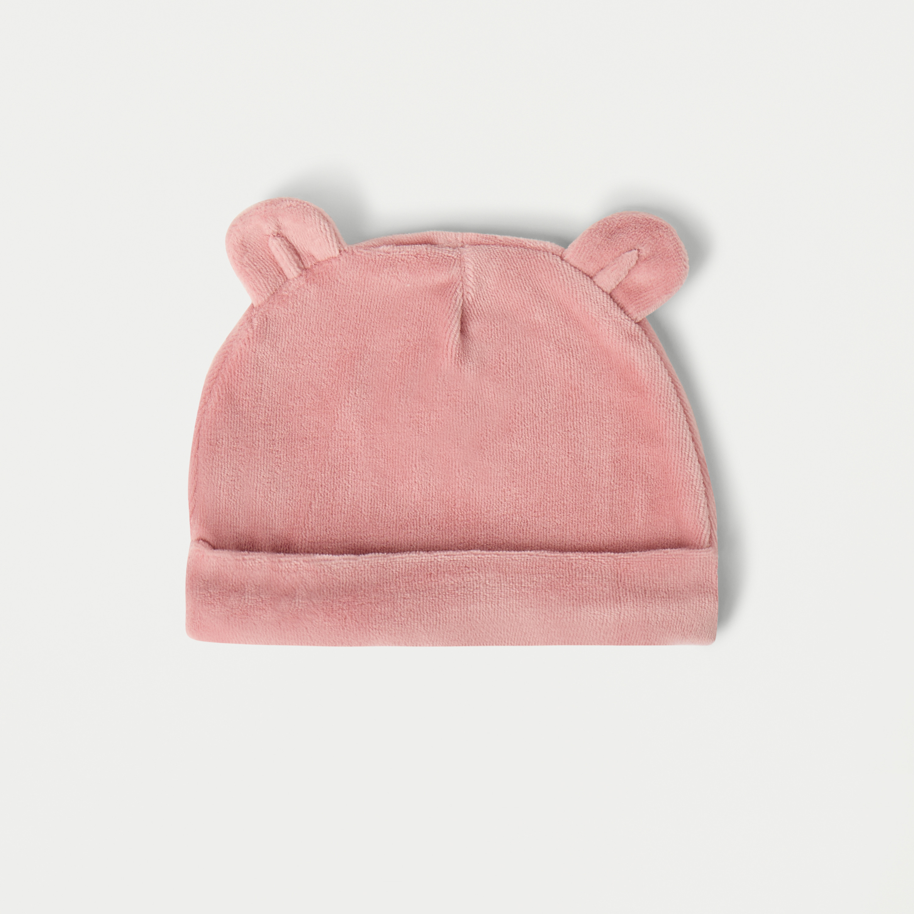 Juniors Ear Applique Velour Beanie Cap - Set of 2-baby-girls-accessories-caps-image-2