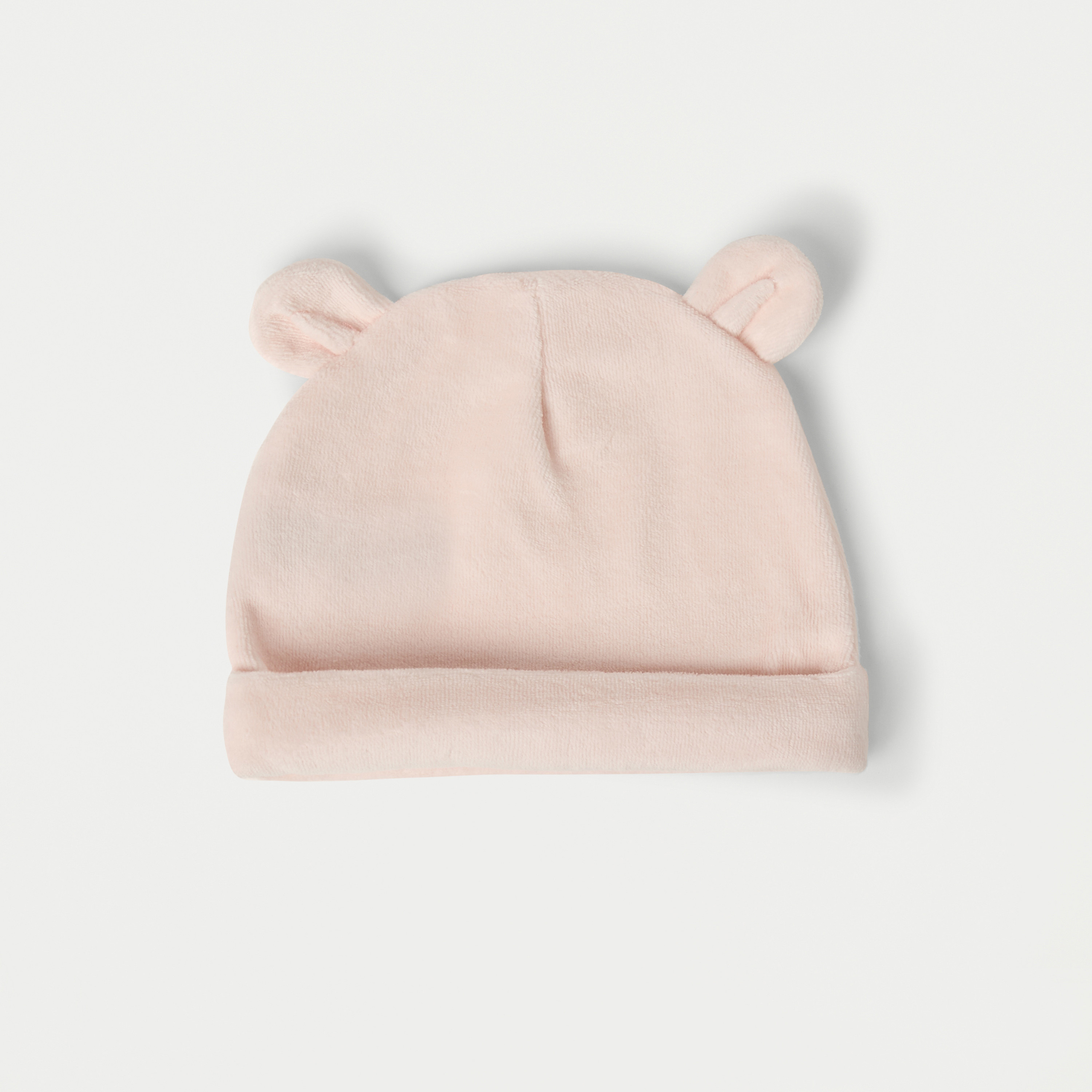 Juniors Ear Applique Velour Beanie Cap - Set of 2-baby-girls-accessories-caps-image-3