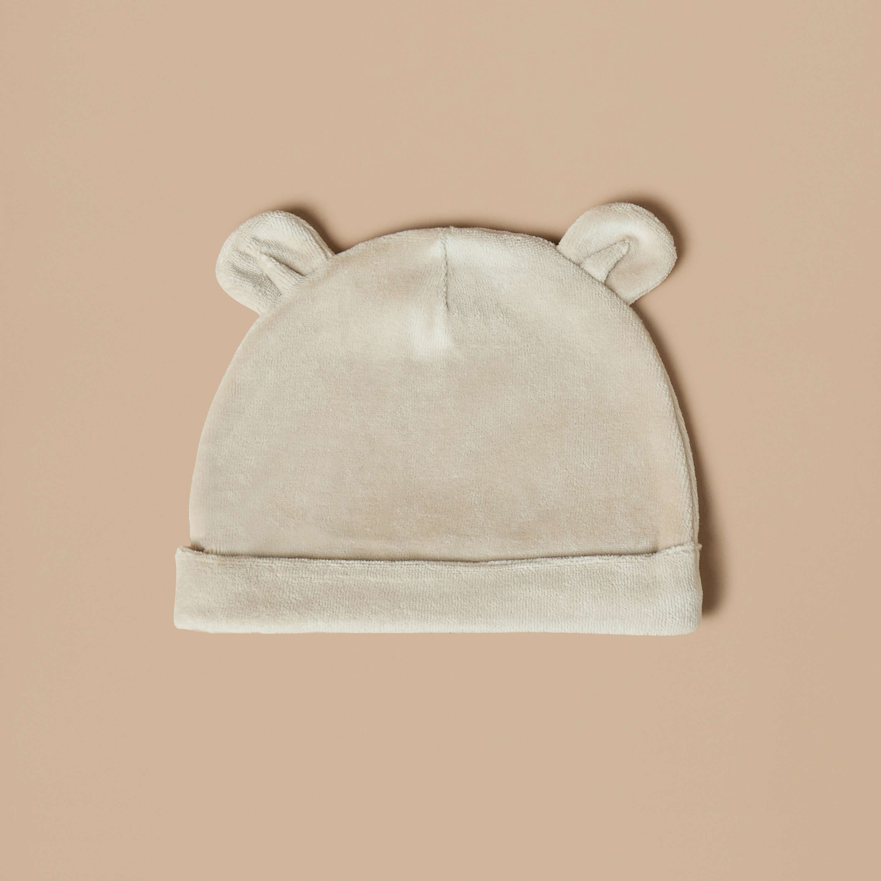 قبعة بيني مخملية بزخارف أذن جونيورز - مجموعة من قطعتين-baby-boys-accessories-caps-image-2
