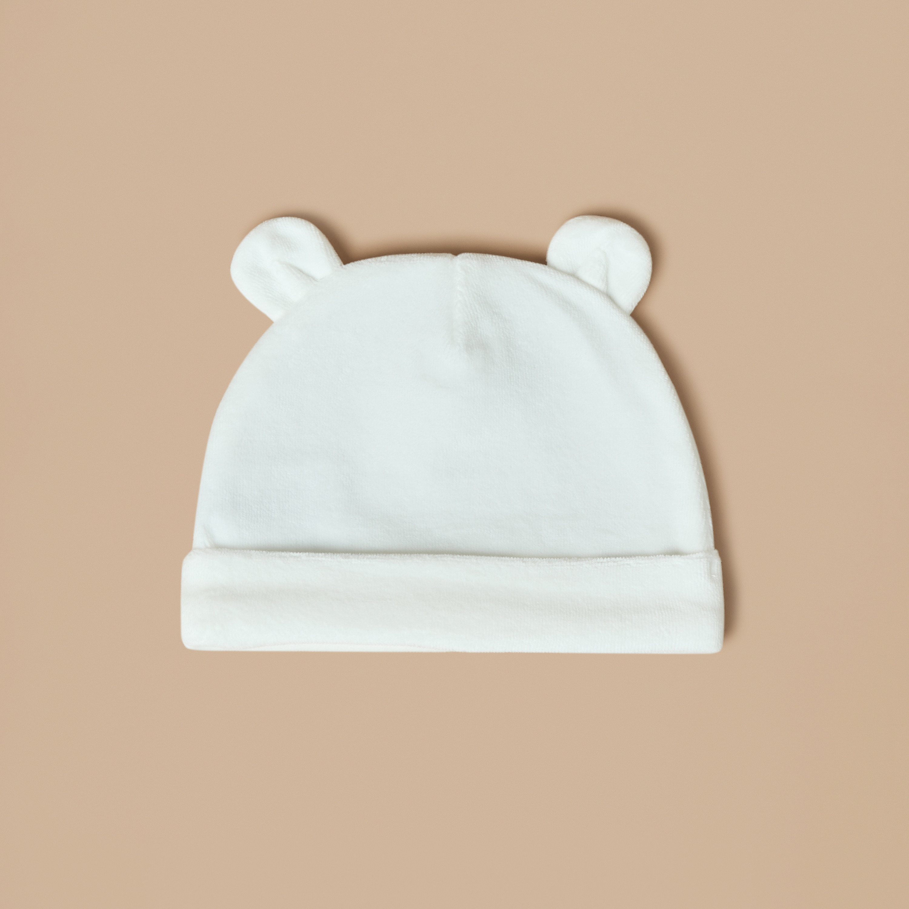قبعة بيني مخملية بزخارف أذن جونيورز - مجموعة من قطعتين-baby-boys-accessories-caps-image-3