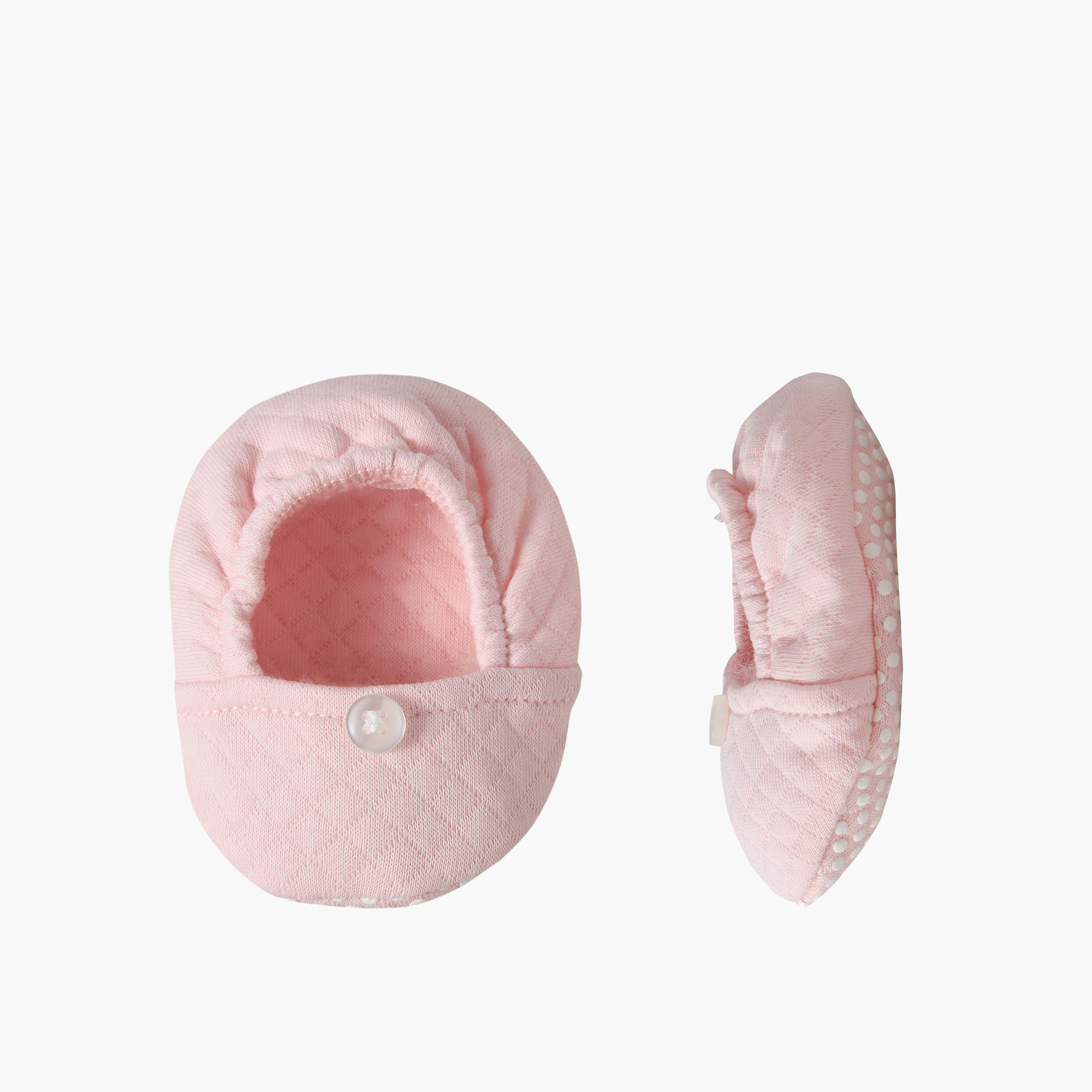 Giggles Quilted Cap with Booties-baby-girls-accessories-caps-image-10