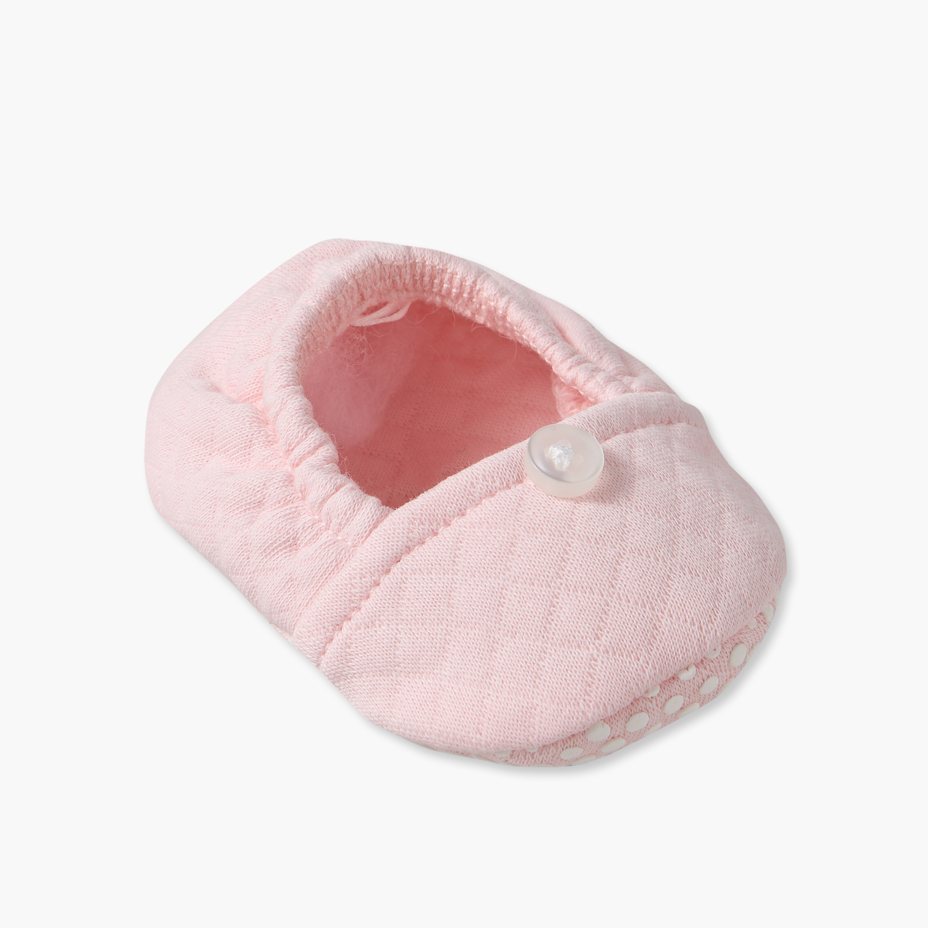 Giggles Quilted Cap with Booties-baby-girls-accessories-caps-image-2
