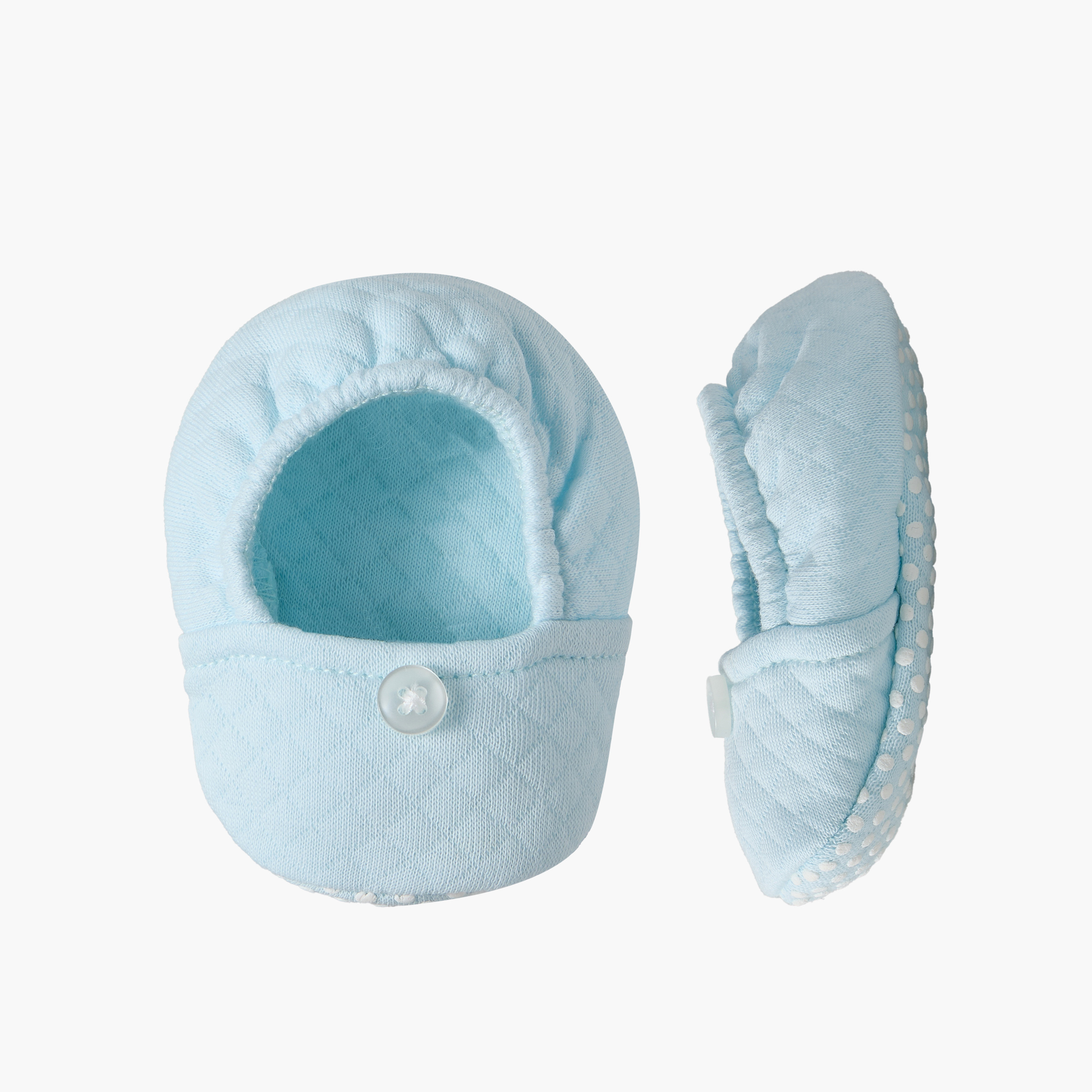Giggles Quilted Cap with Booties-baby-boys-accessories-caps-image-1