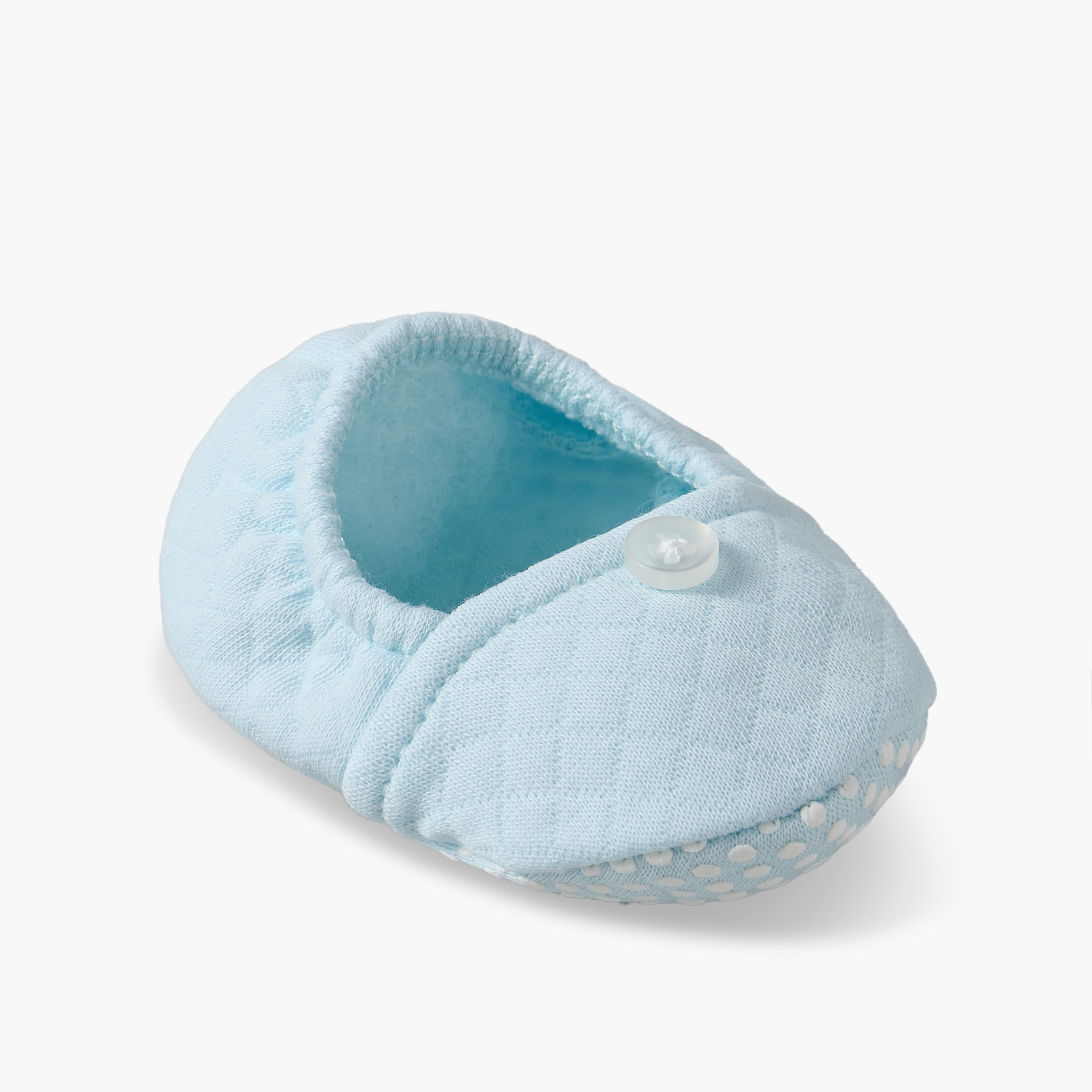 Giggles Quilted Cap with Booties-baby-boys-accessories-caps-image-2