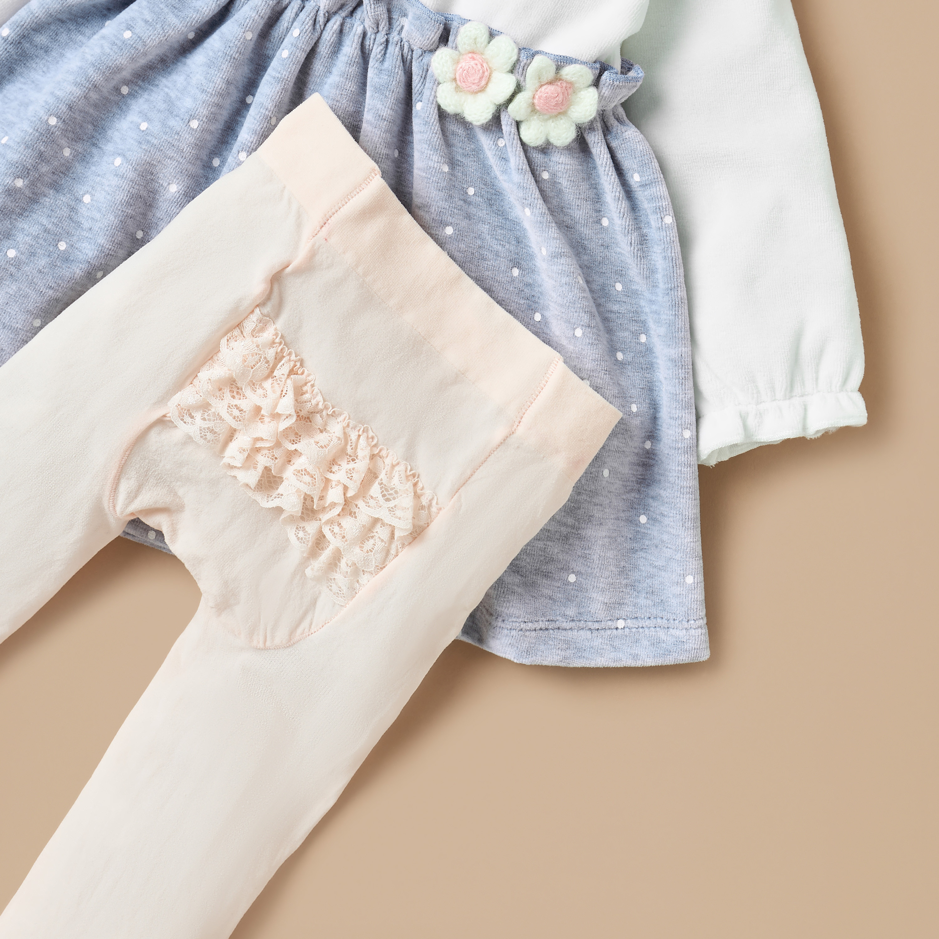 Giggles Floral Accent Collared A-line Dress with Stockings-baby-girls-clothing-dressesandjumpsuits-image-5