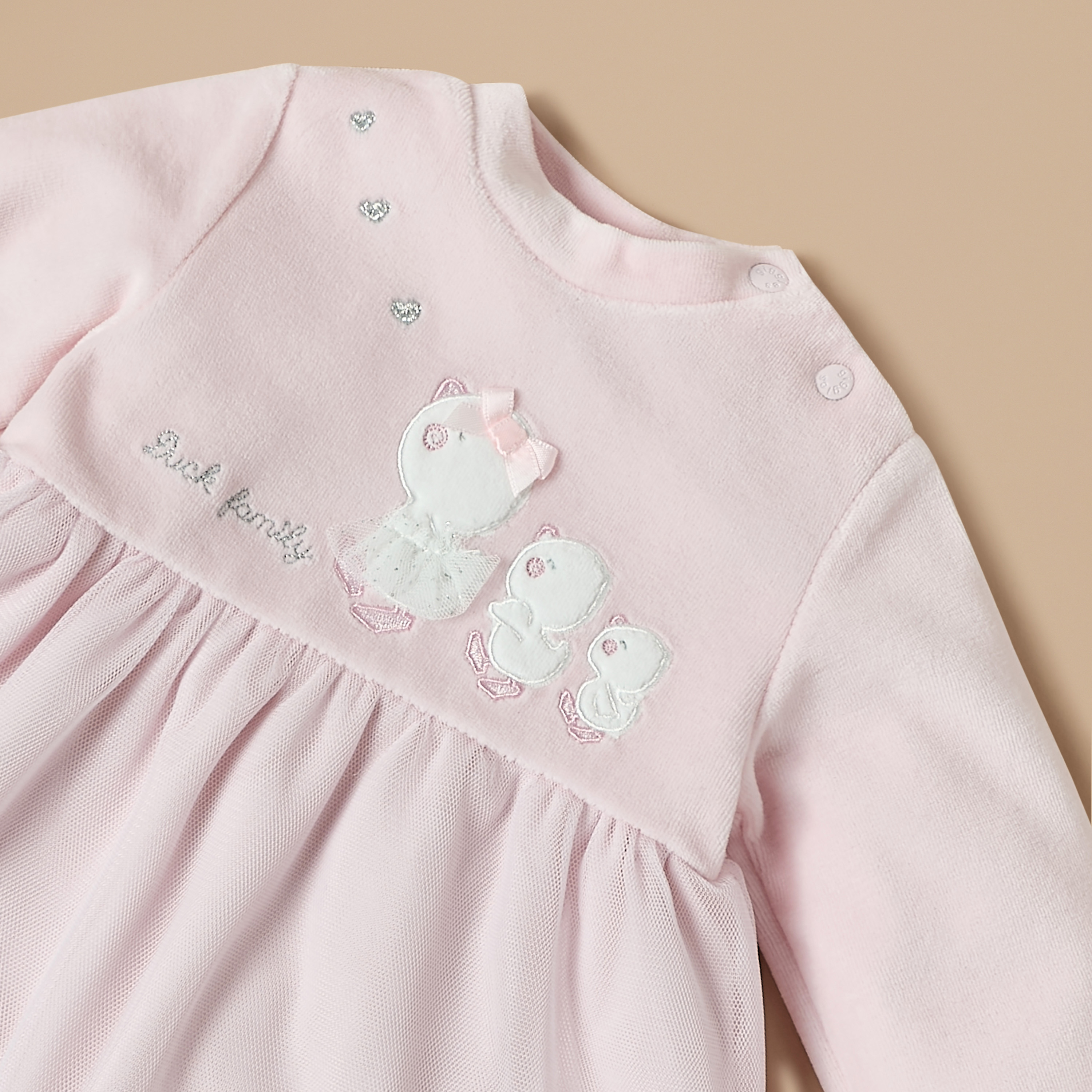 Giggles Duck Applique  A-Line Dress with Stockings-baby-girls-clothing-dressesandjumpsuits-image-5