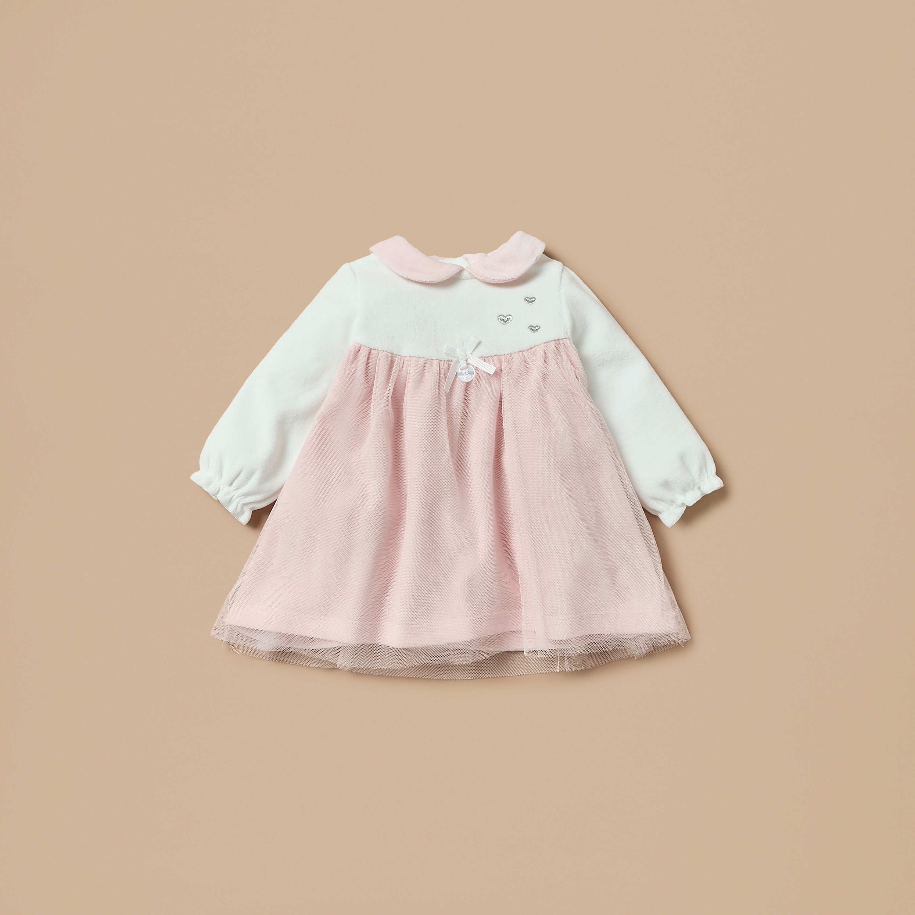 Giggles Colourblock A-line Dress with Stockings-baby-girls-clothing-dressesandjumpsuits-image-2