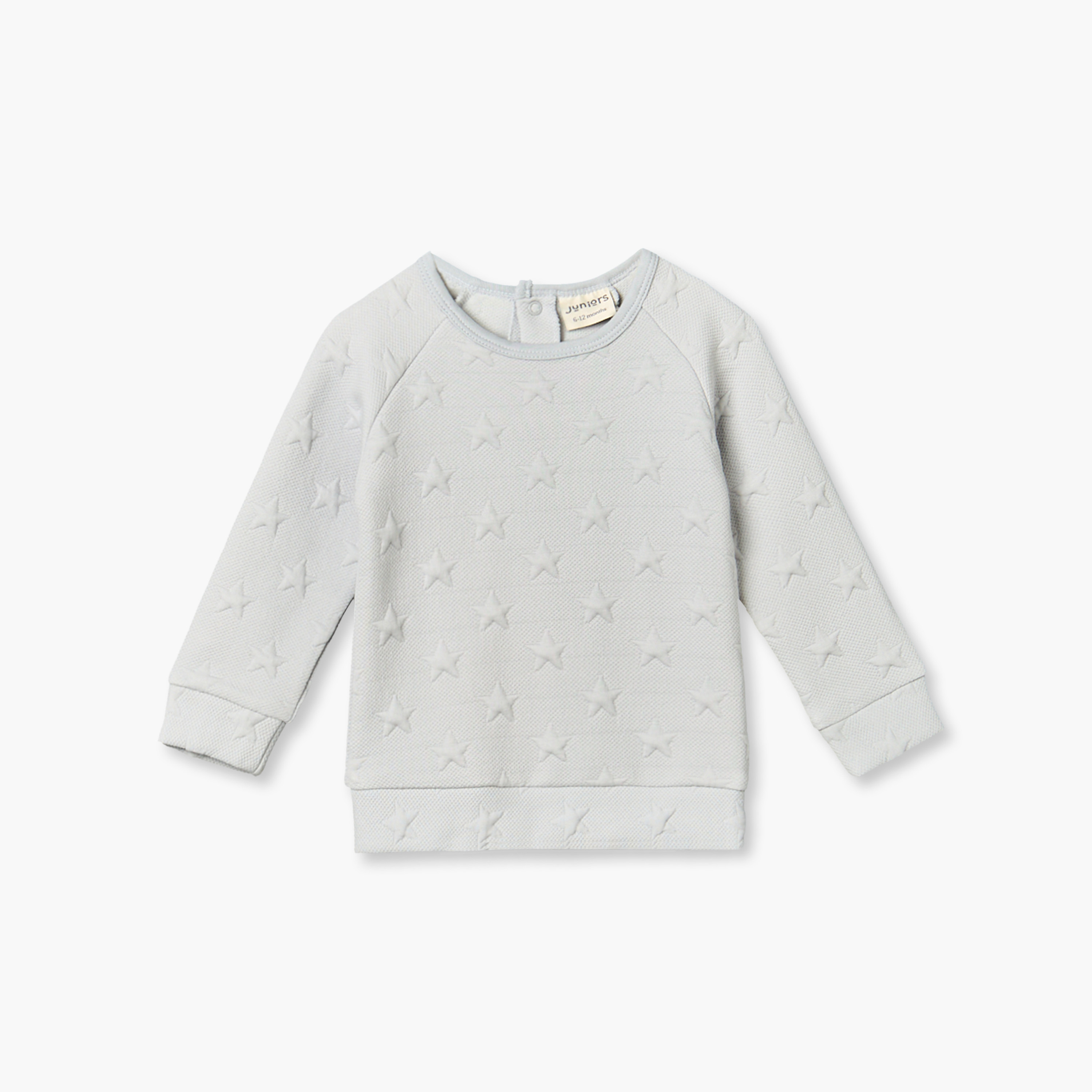 طقم بيجاما قطن بنقوش نجوم بارزة وياقة ضيقة وأكمام طويلة من جونيورز-baby-girls-clothing-nightwear-pyjamasets-image-2