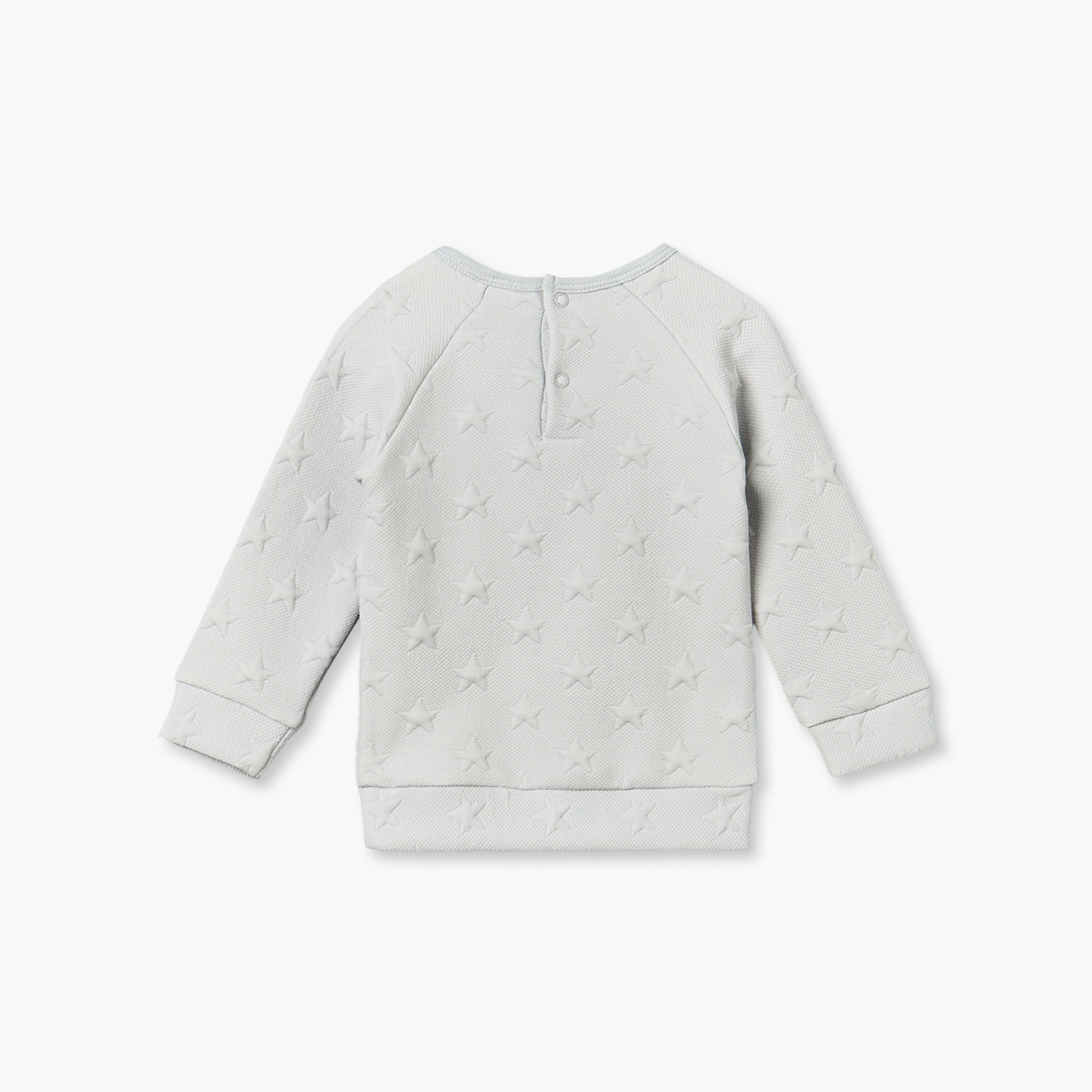 طقم بيجاما قطن بنقوش نجوم بارزة وياقة ضيقة وأكمام طويلة من جونيورز-baby-girls-clothing-nightwear-pyjamasets-image-4