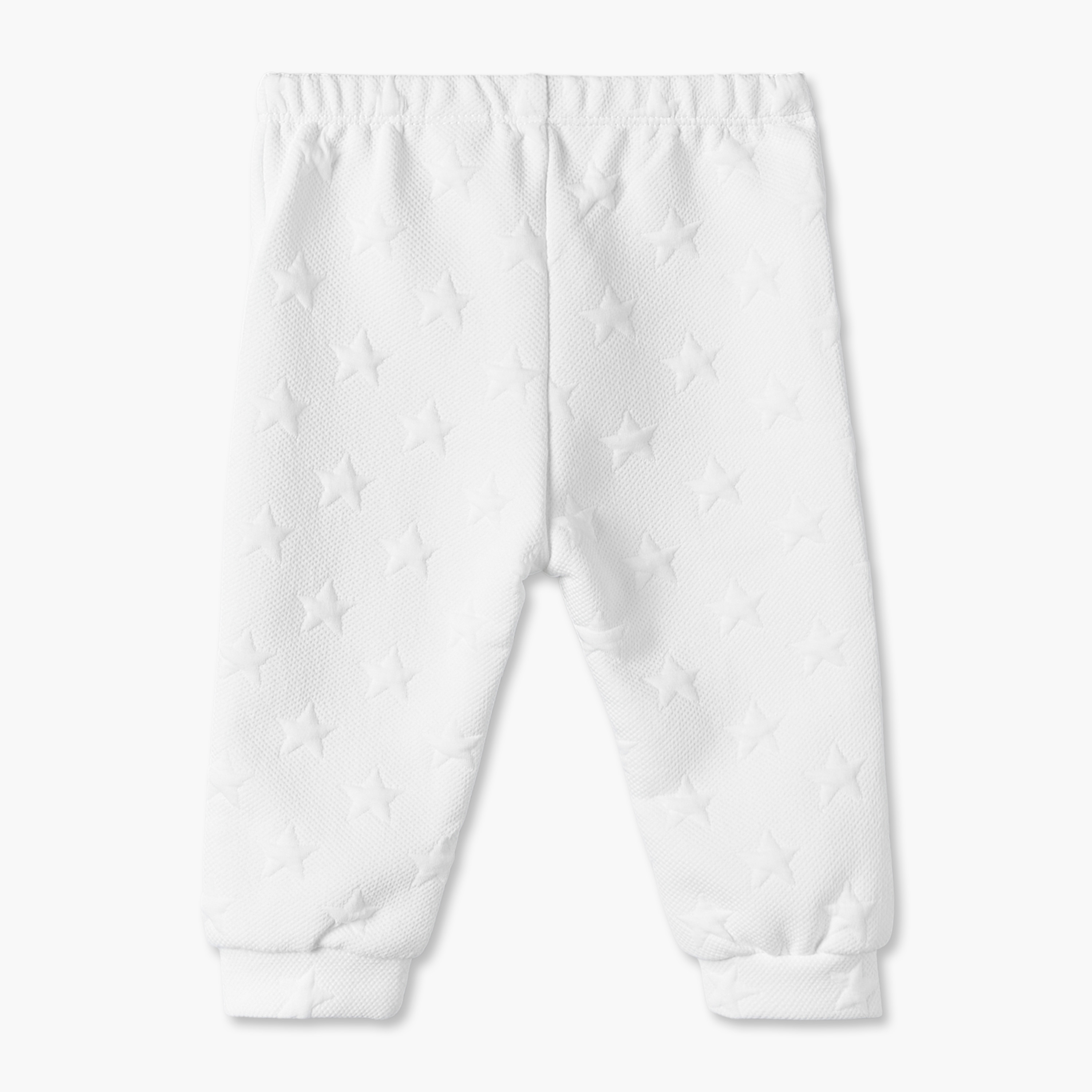 طقم بيجاما قطن بياقة ضيقة وأكمام طويلة ونجوم بارزة الملمس من جونيورز-baby-girls-clothing-nightwear-pyjamasets-image-5