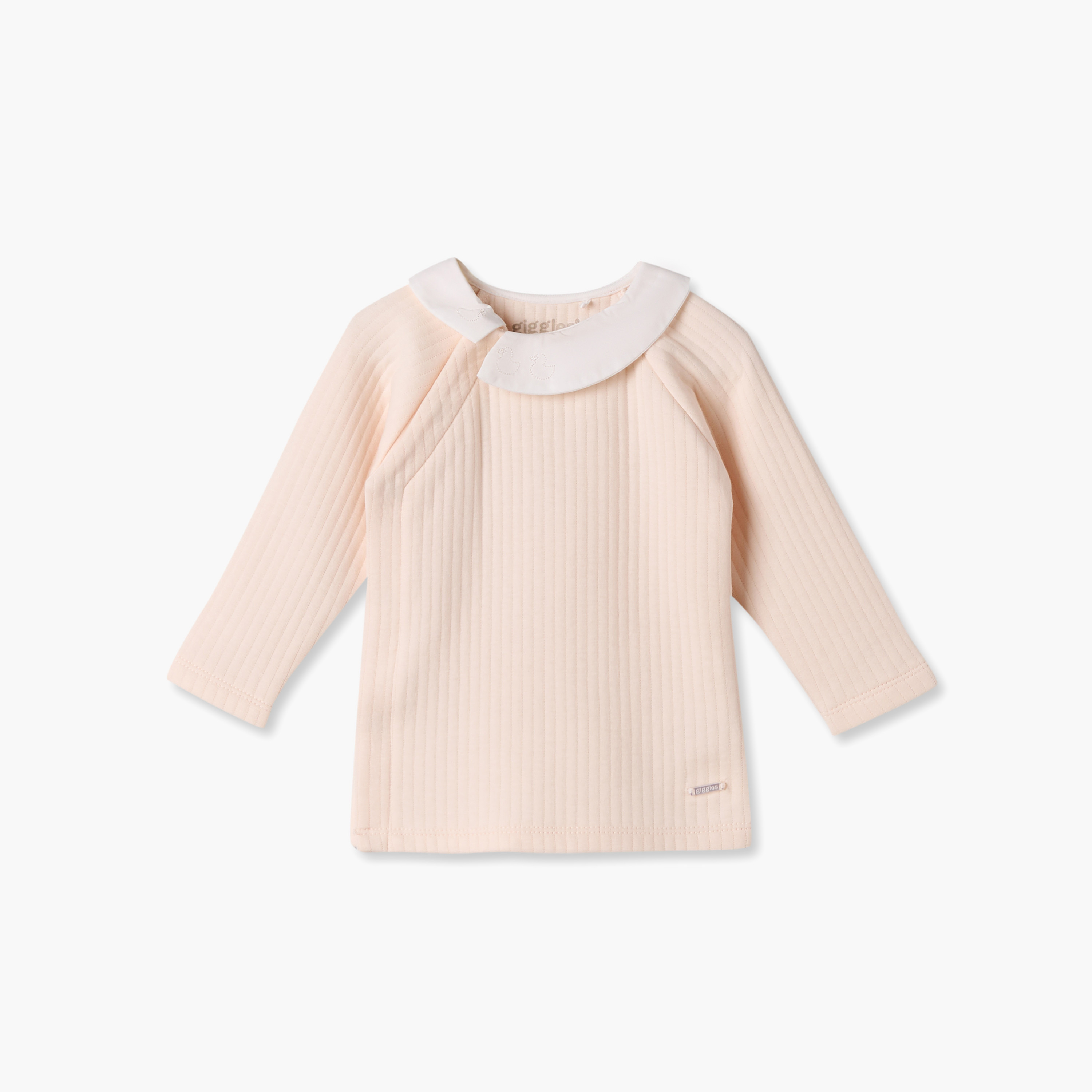 Giggles Collared Long Sleeves Pyjama Set with Ribbed Texture-baby-boys-clothing-nightwear-pyjamasets-image-3