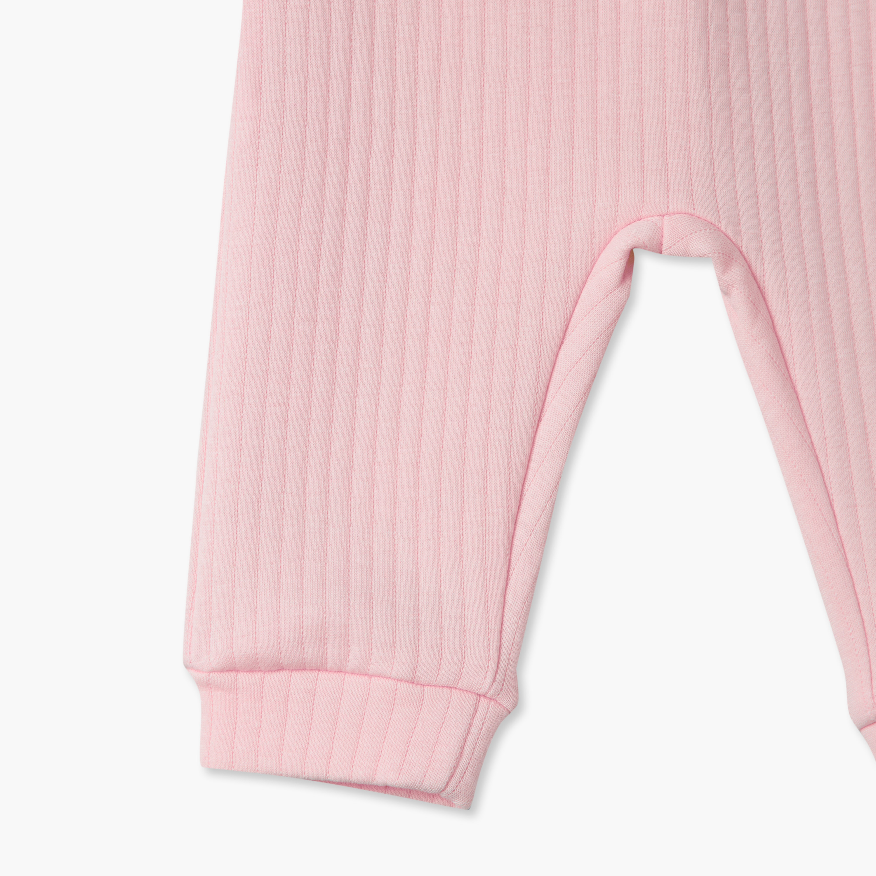 Giggles Collared Long Sleeves Pyjama Set with Ribbed Texture-baby-girls-clothing-nightwear-pyjamasets-image-10