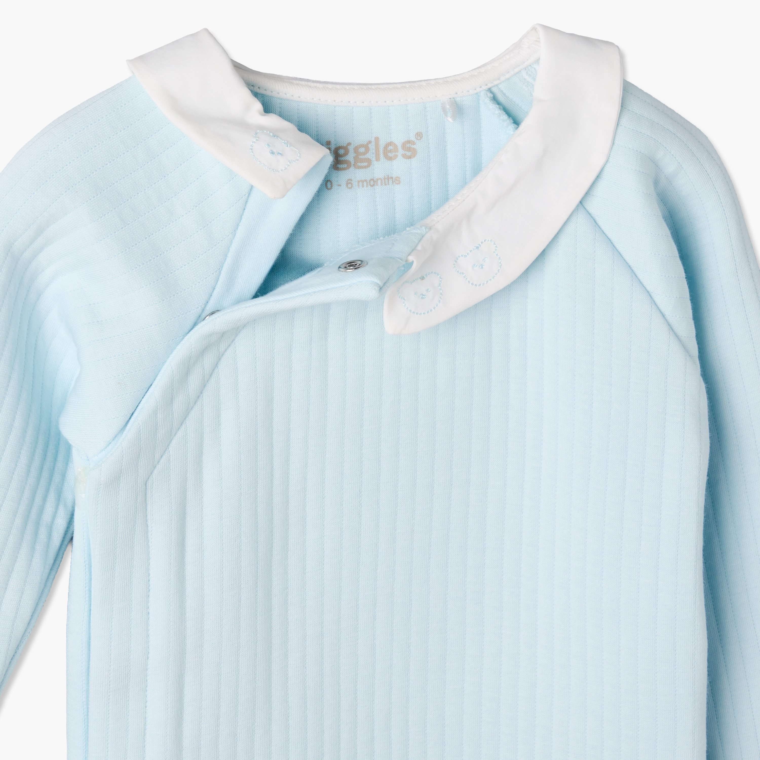 Giggles Collared Long Sleeves Pyjama Set with Ribbed Texture-baby-boys-clothing-nightwear-pyjamasets-image-8