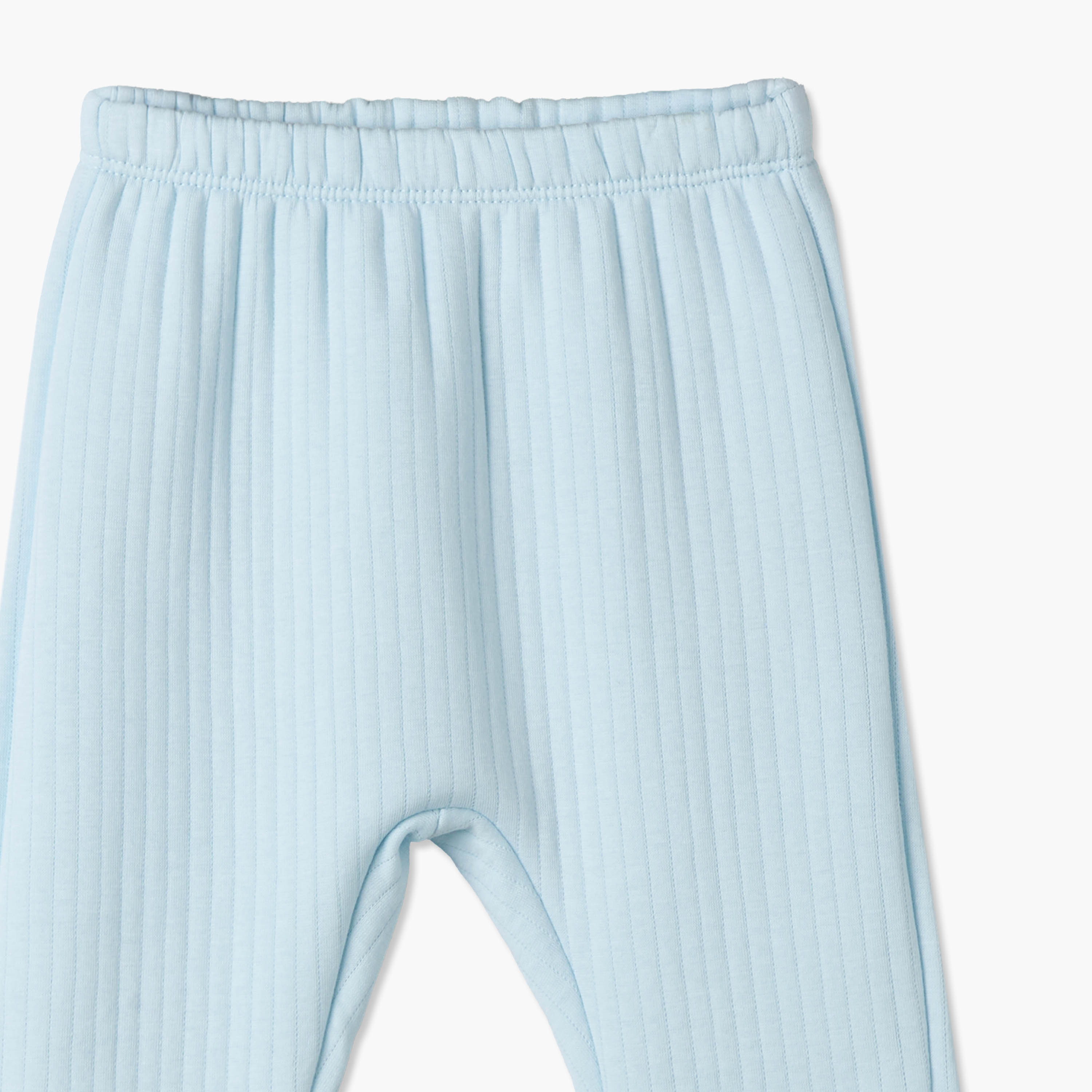 Giggles Collared Long Sleeves Pyjama Set with Ribbed Texture-baby-boys-clothing-nightwear-pyjamasets-image-9
