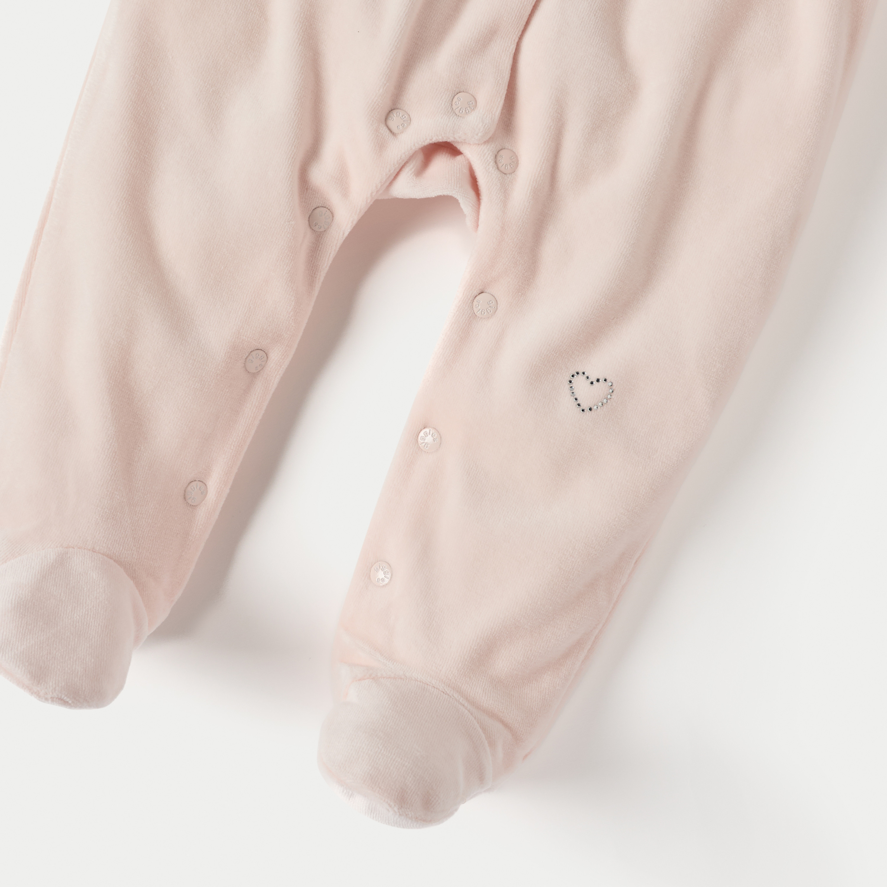 Giggles Embellished Closed Feet Sleepsuit with Bow and Ruffle Detail-baby-girls-clothing-nightwear-sleepsuits-image-4
