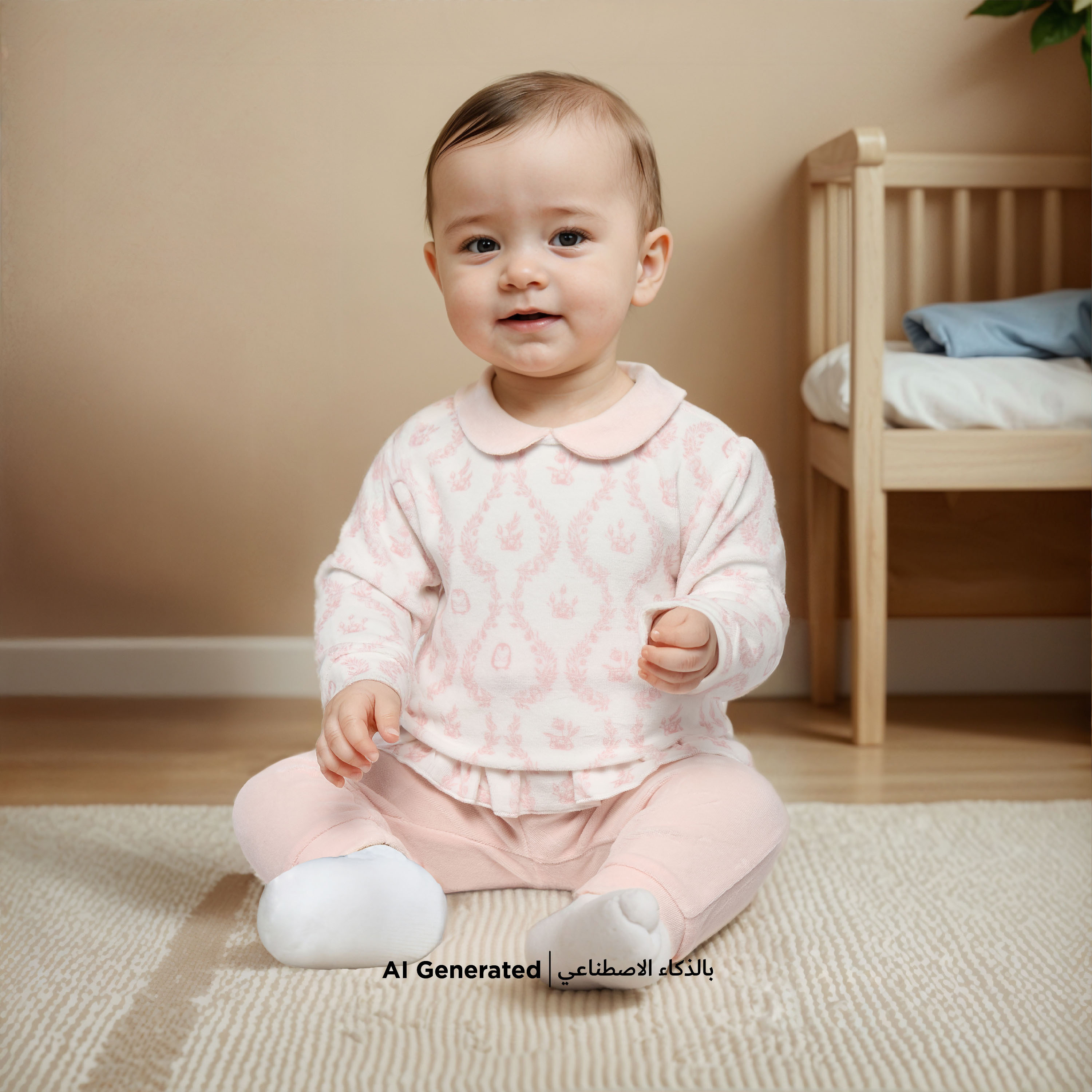Giggles Floral Print Long Sleeves T-shirt and Pyjama Set-baby-girls-clothing-nightwear-pyjamasets-image-6