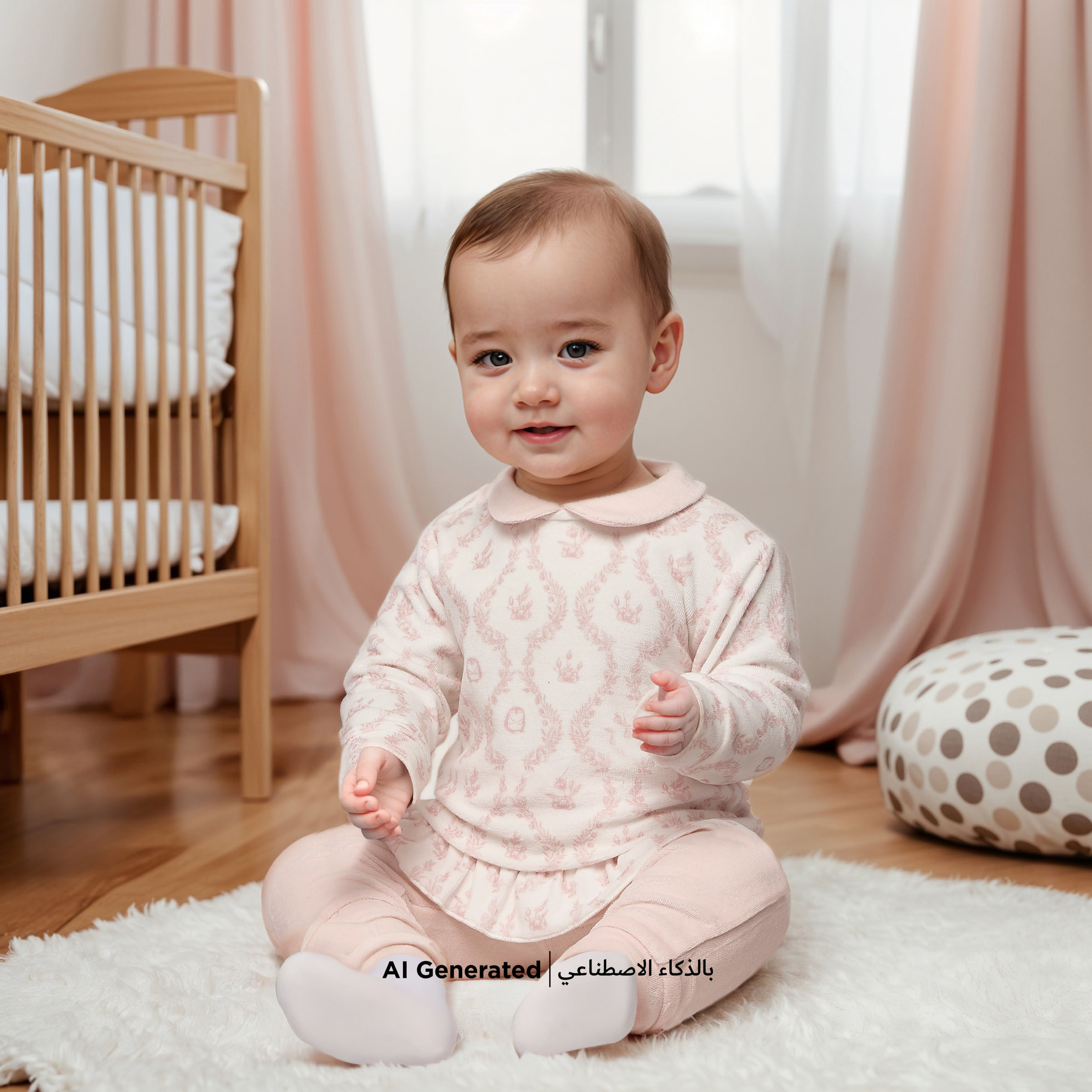 Giggles Floral Print Long Sleeves T-shirt and Pyjama Set-baby-girls-clothing-nightwear-pyjamasets-image-7