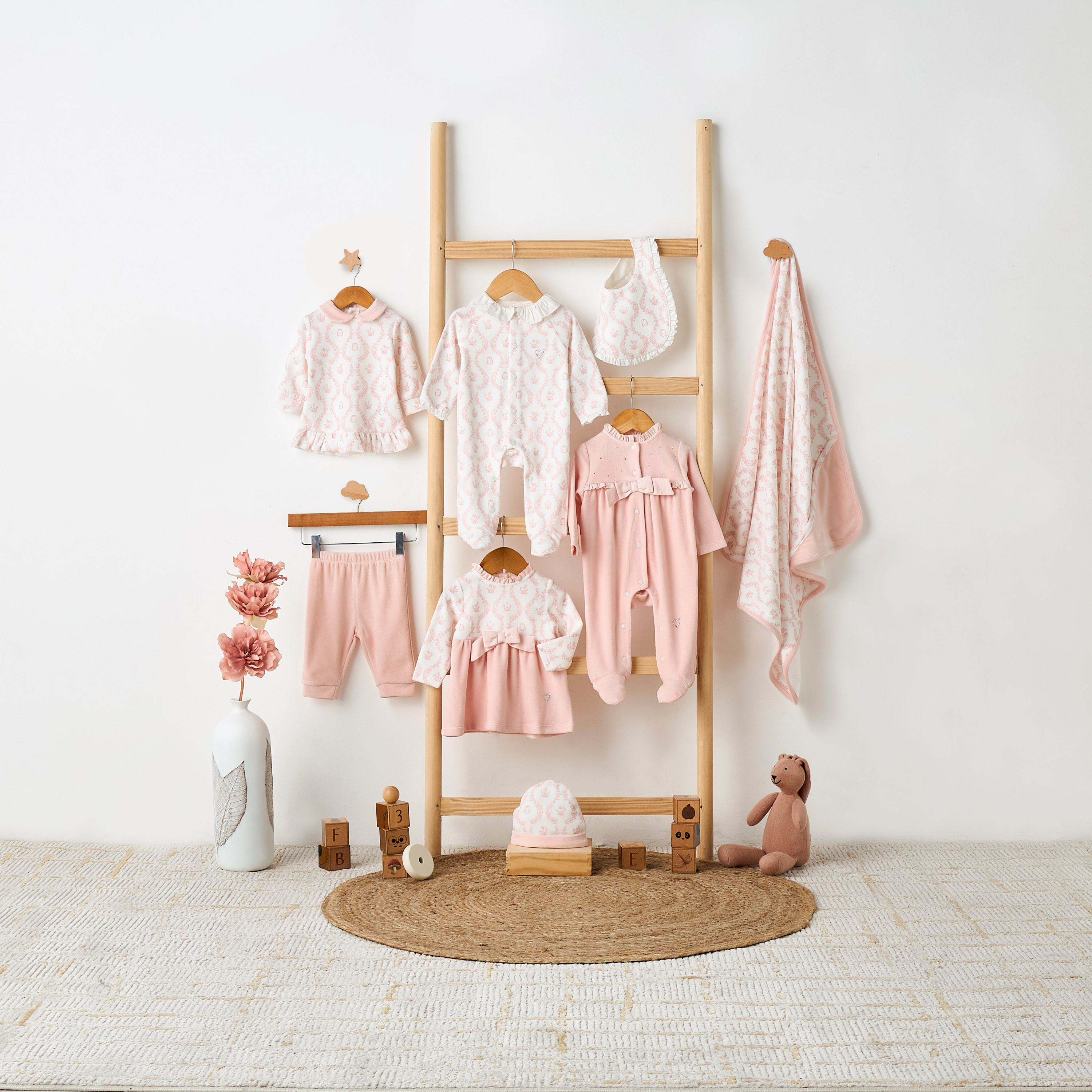 Giggles Floral Print Long Sleeves T-shirt and Pyjama Set-baby-girls-clothing-nightwear-pyjamasets-image-8