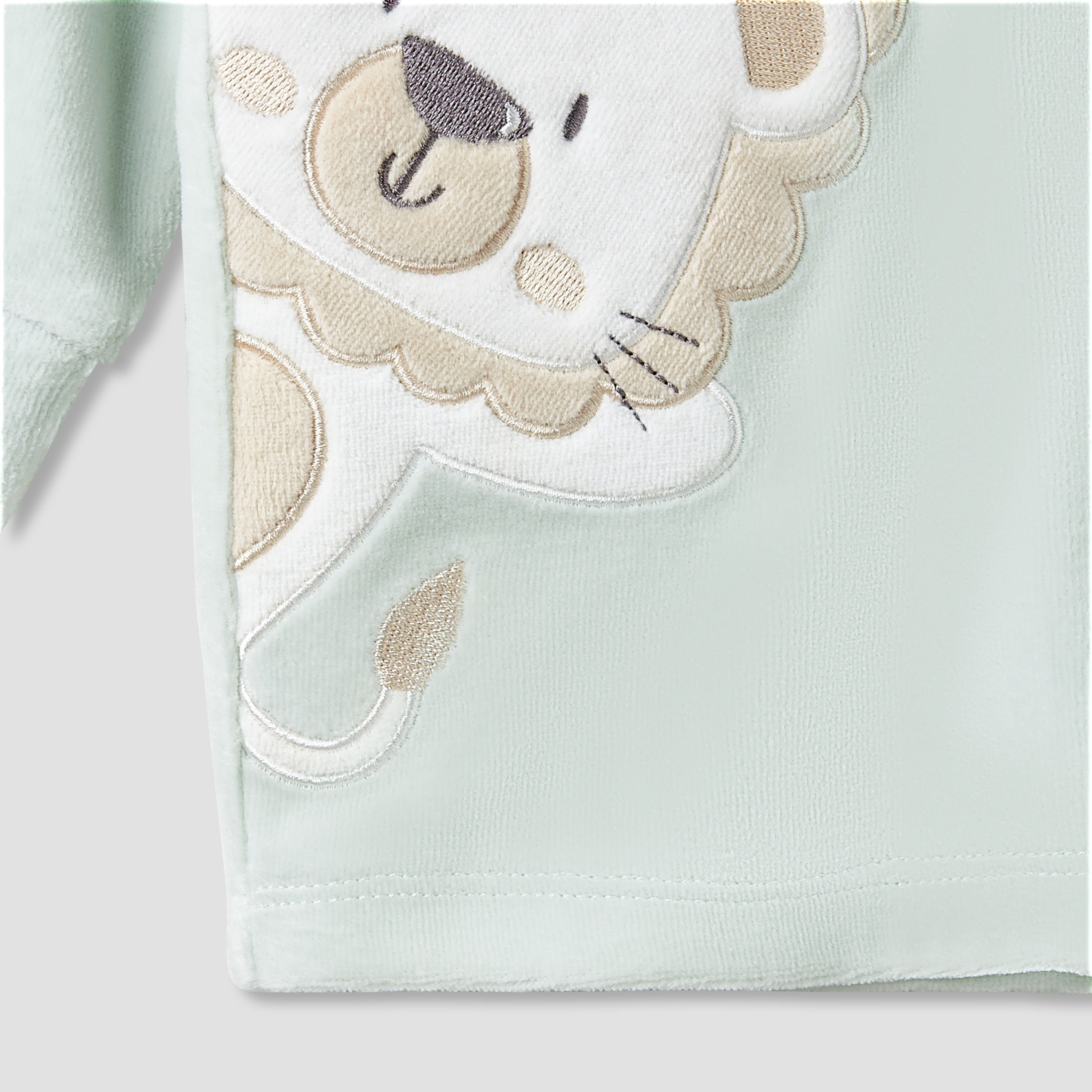 Juniors Pyjama Set with Animal Applique - Long Sleeves - Crew Neck-baby-boys-clothing-winterwear-setsandcoords-image-5