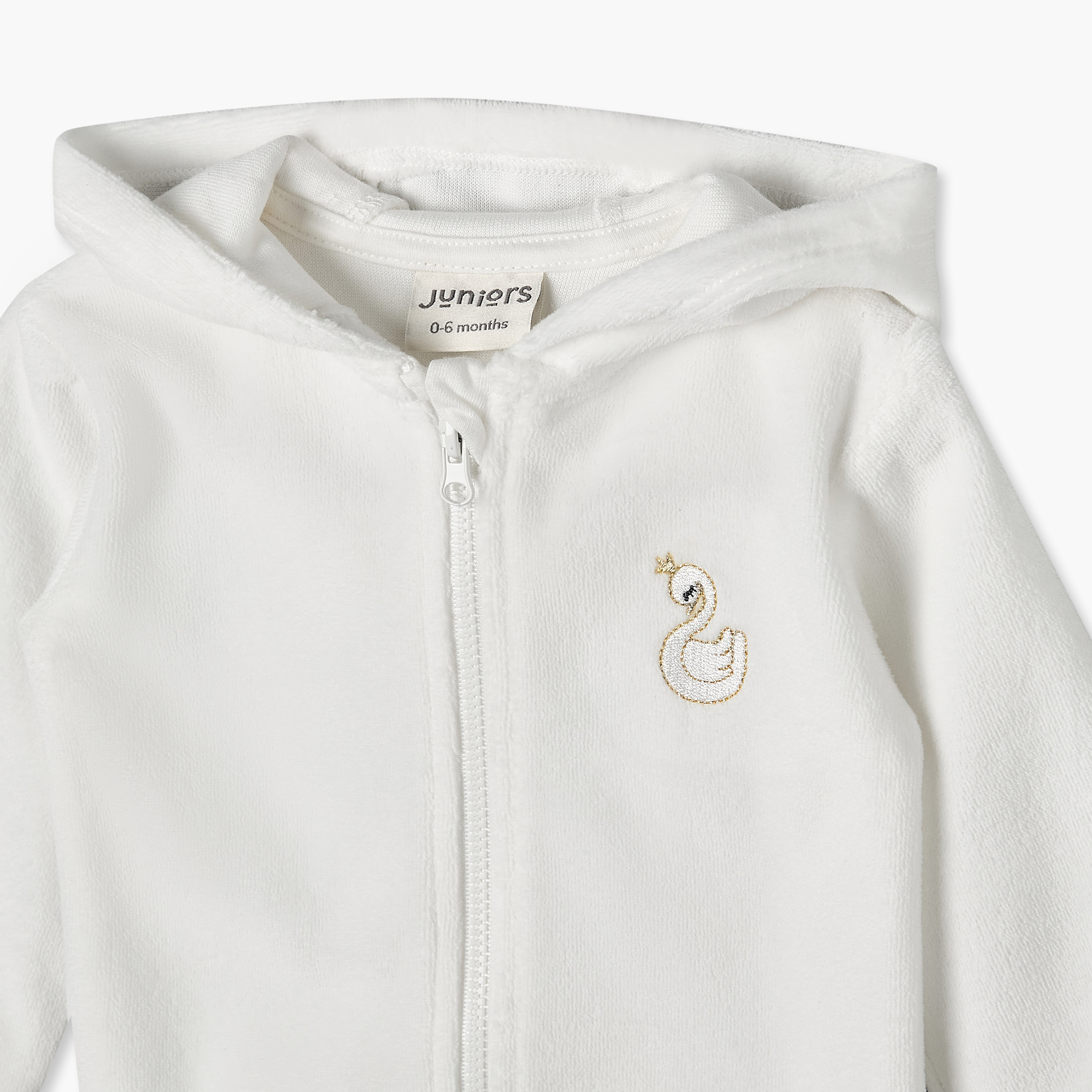 Juniors Hooded Long Sleeves Pyjama Set with Swan Embroidery-baby-boys-clothing-nightwear-pyjamasets-image-7
