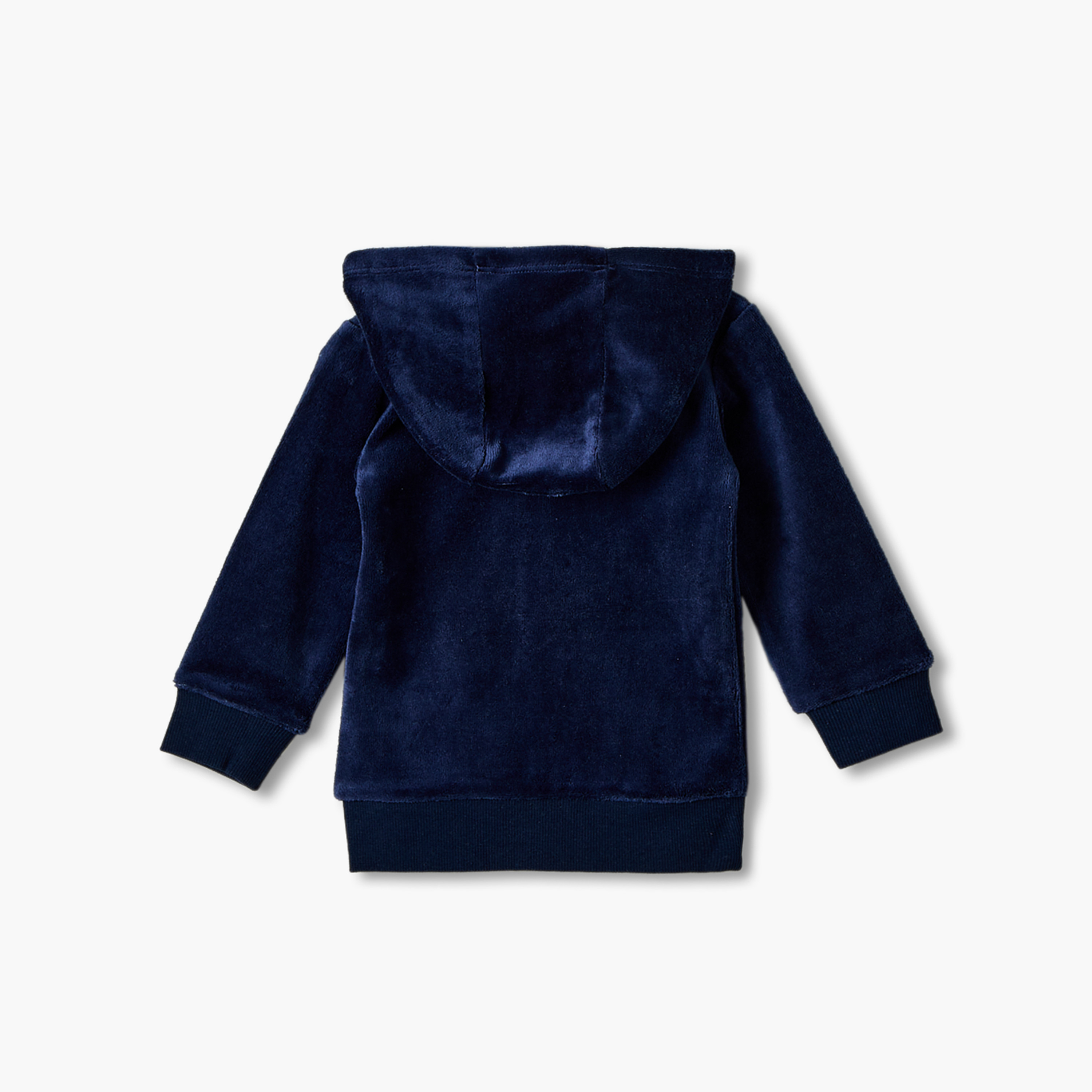 طقم هودي بأكمام طويلة وسحاب إغلاق وبنطلون جوجر بتطريزات من جونيورز-baby-girls-clothing-nightwear-pyjamasets-image-4