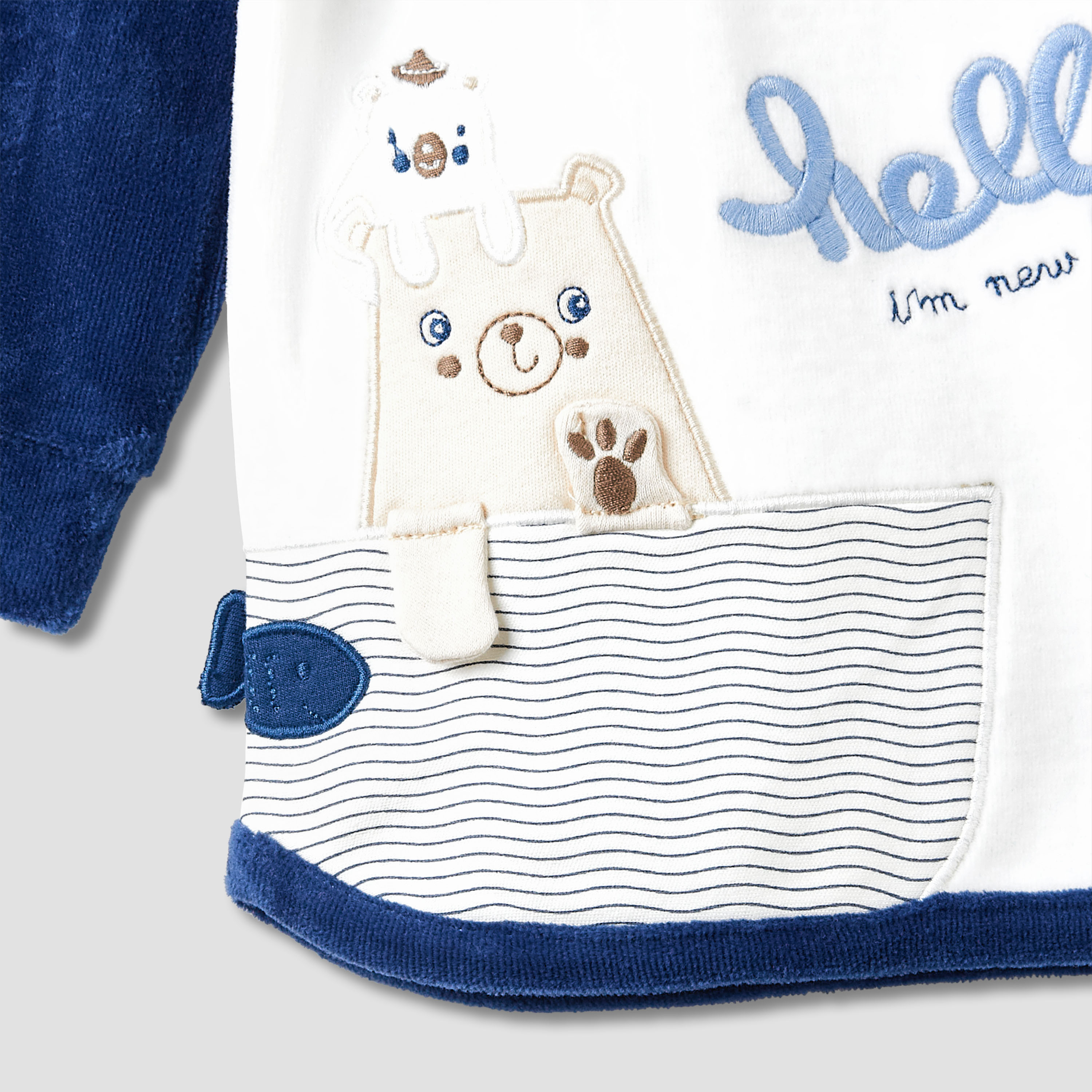 Juniors Pyjama Set with Applique Detail - Long Sleeves - Collar-baby-boys-clothing-winterwear-setsandcoords-image-5