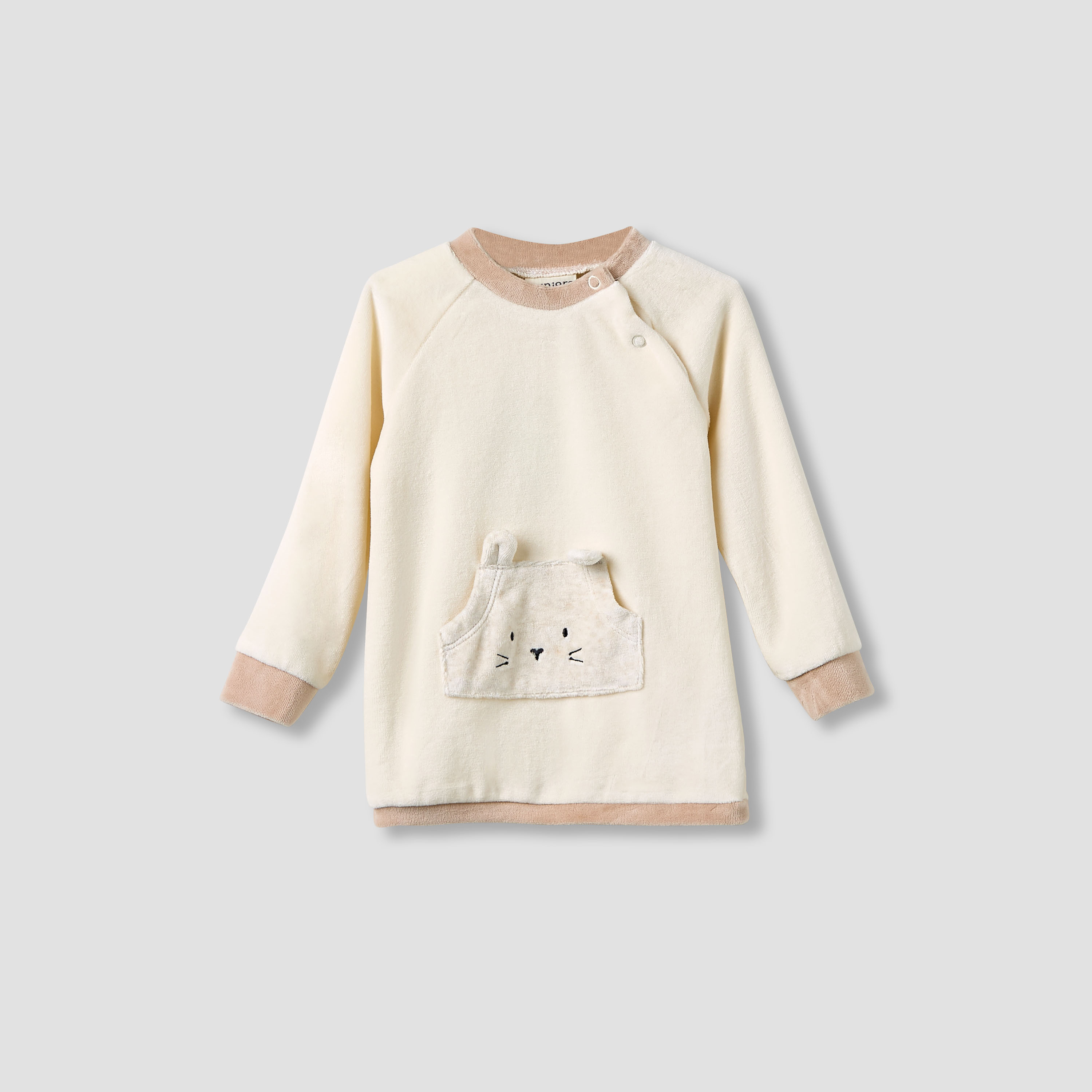 طقم بيجاما بياقة ضيقة وأكمام طويلة وزخارف دب من جونيورز-baby-boys-clothing-nightwear-pyjamasets-image-2