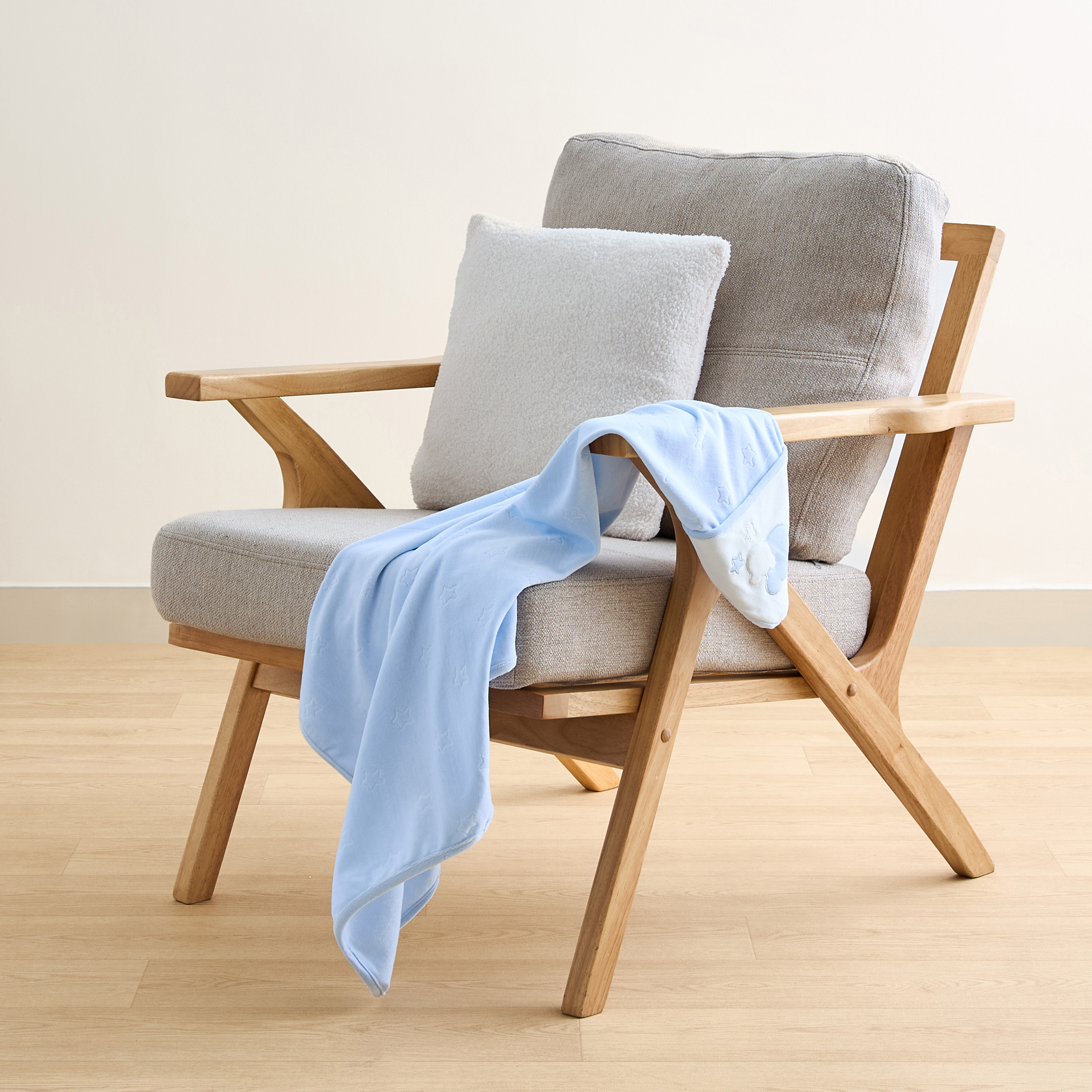 بطّانية حديثي ولادة مزخرفة من جيجلز - 70x70 سم-baby-nursery-blanketsandswaddles-receivingblankets-image-2