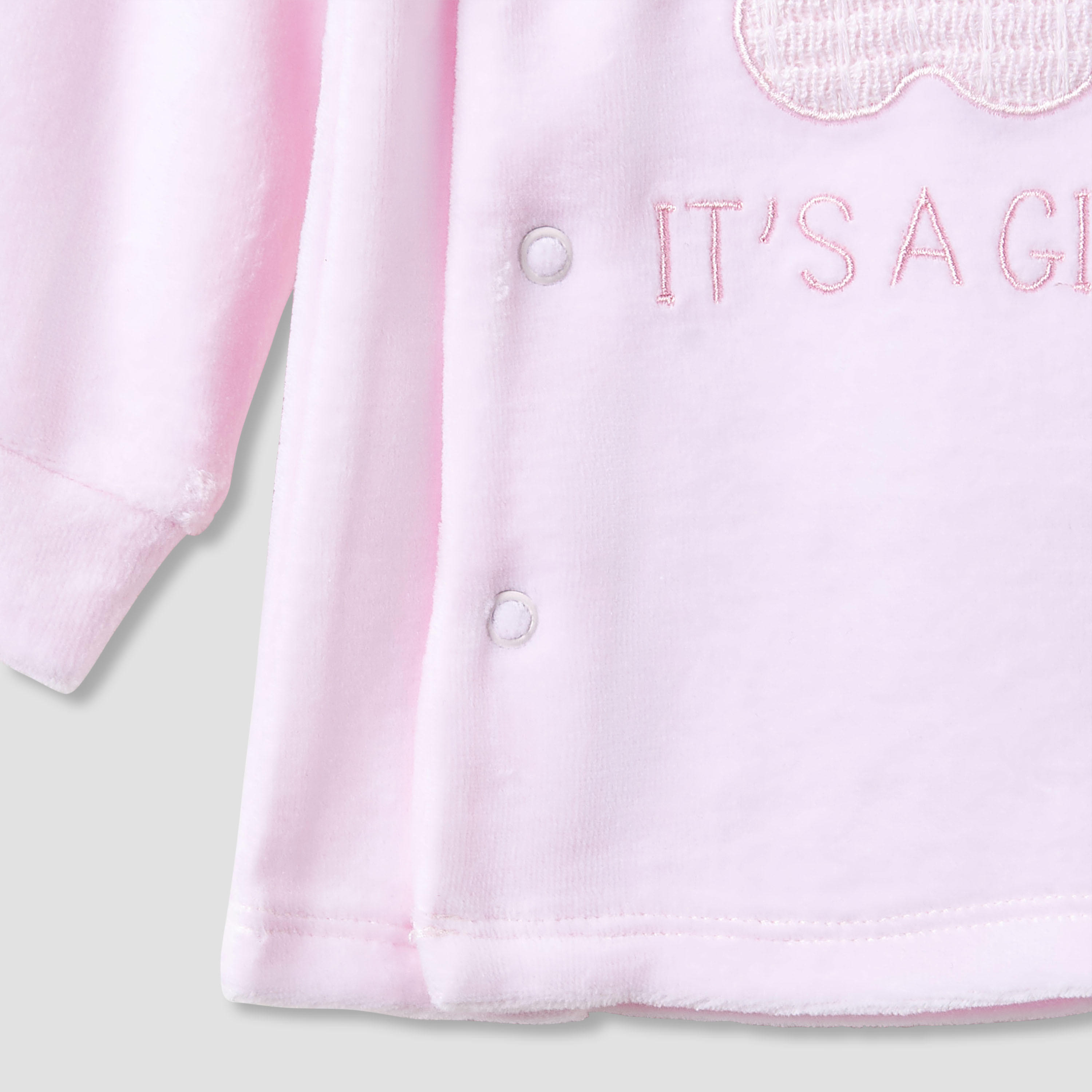 Juniors Pyjama Set with Bear Applique - Long Sleeves - Collar-baby-girls-clothing-nightwear-pyjamasets-image-5