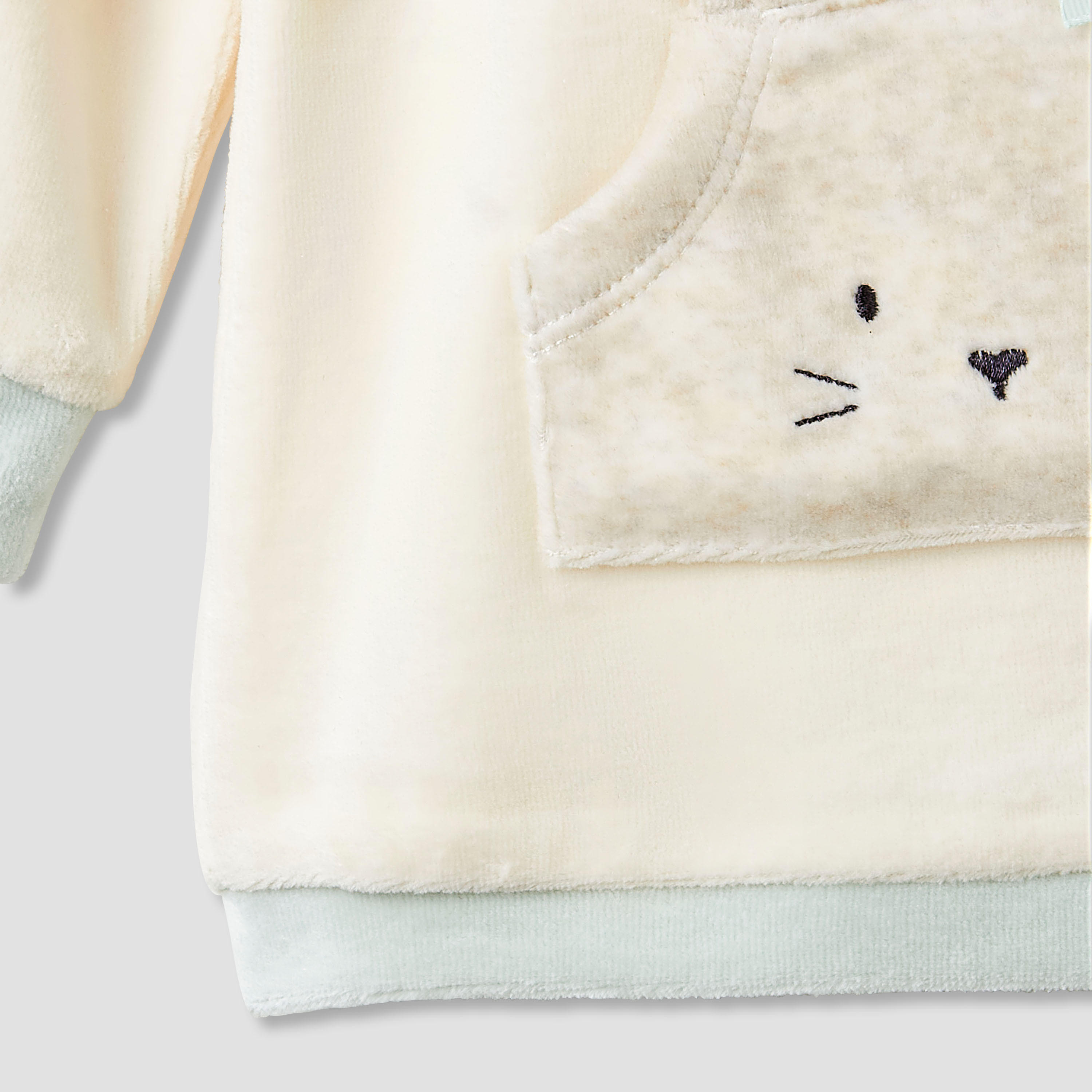 Juniors Pyjama Set with Bunny Applique - Long Sleeves - Crew Neck-baby-girls-clothing-nightwear-pyjamasets-image-5