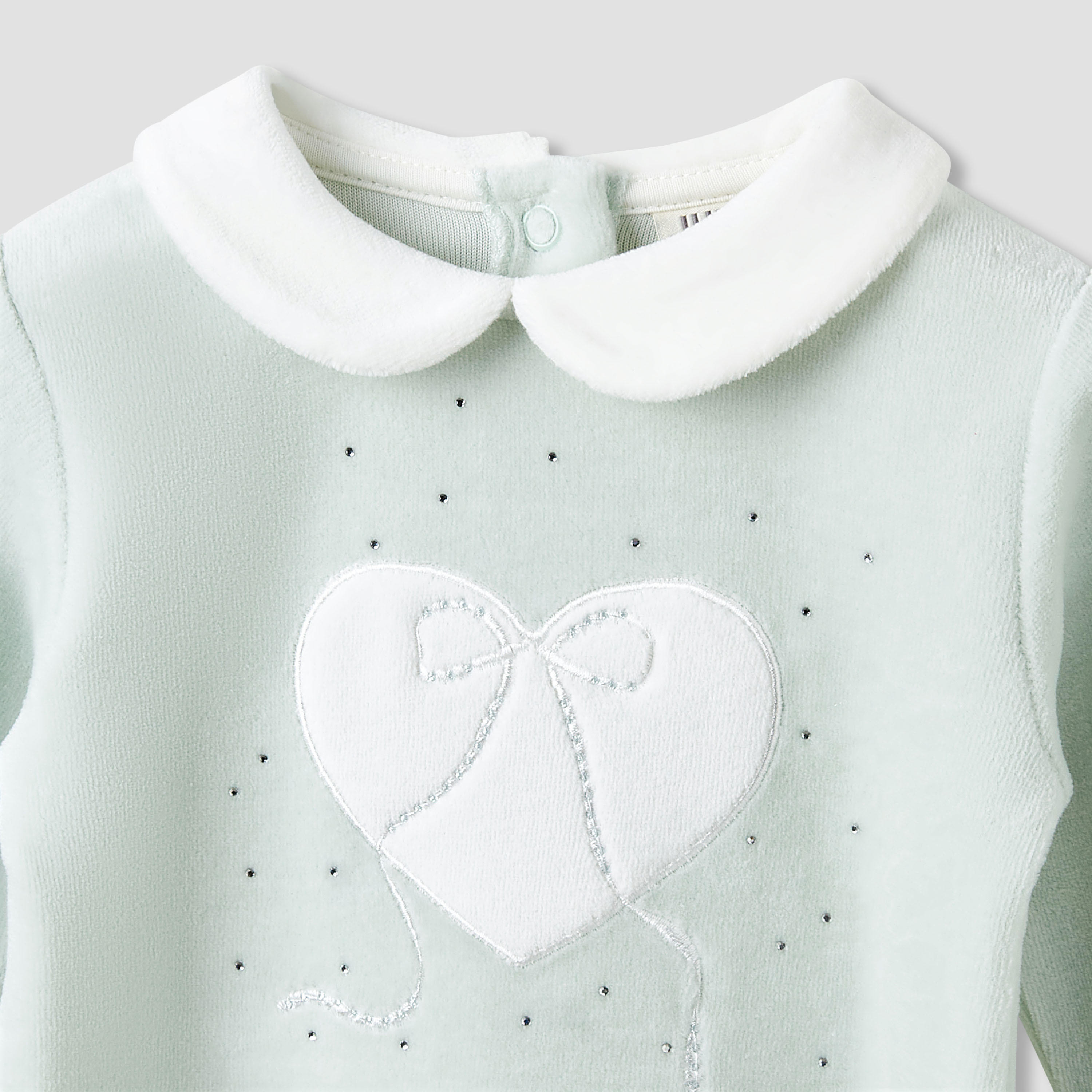 Juniors Pyjama Set with Heart Applique - Long Sleeves - Collar-baby-girls-clothing-nightwear-pyjamasets-image-4