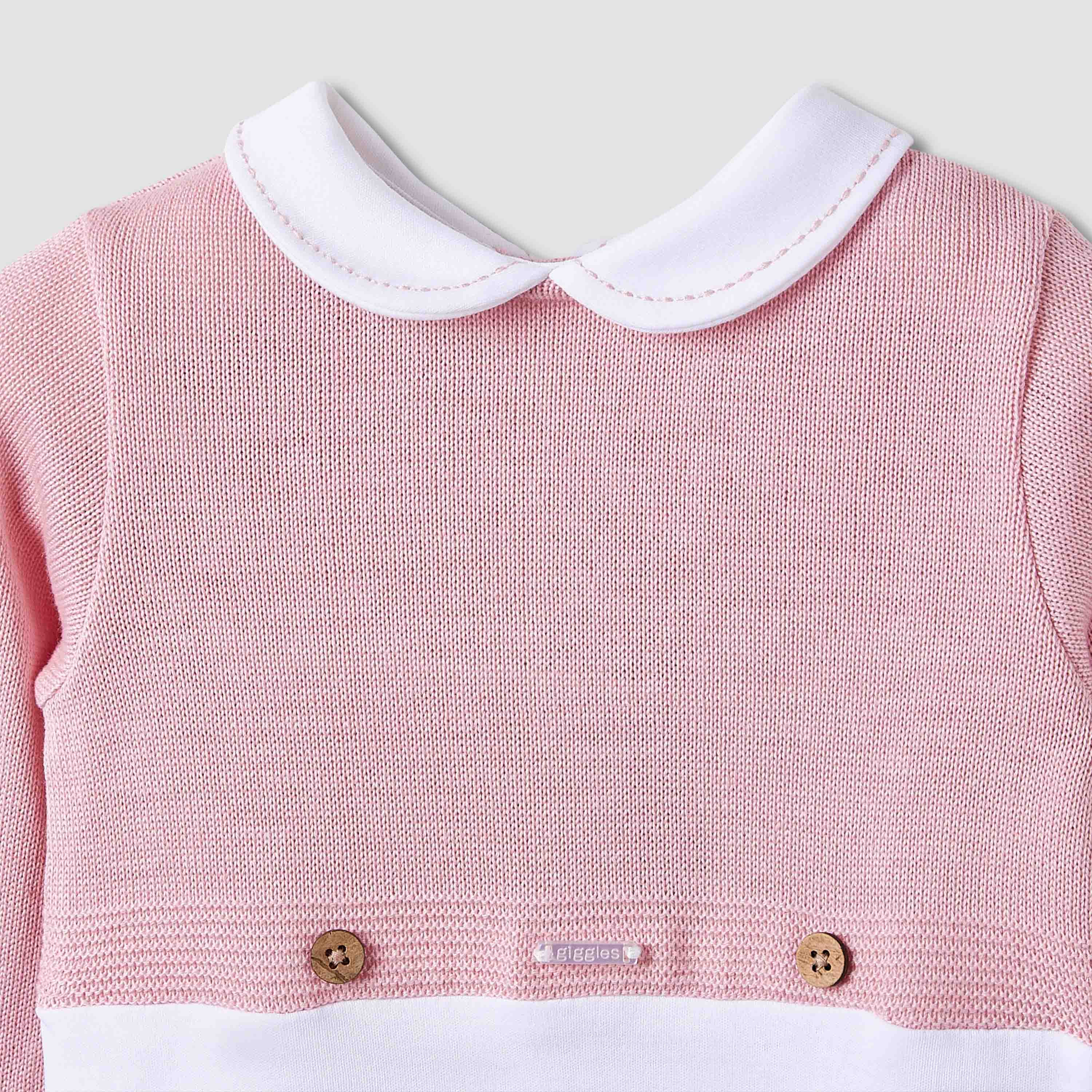 Giggles Collared Sleepsuit with Snap Button Closure - Long Sleeves-baby-girls-clothing-nightwear-sleepsuits-image-3