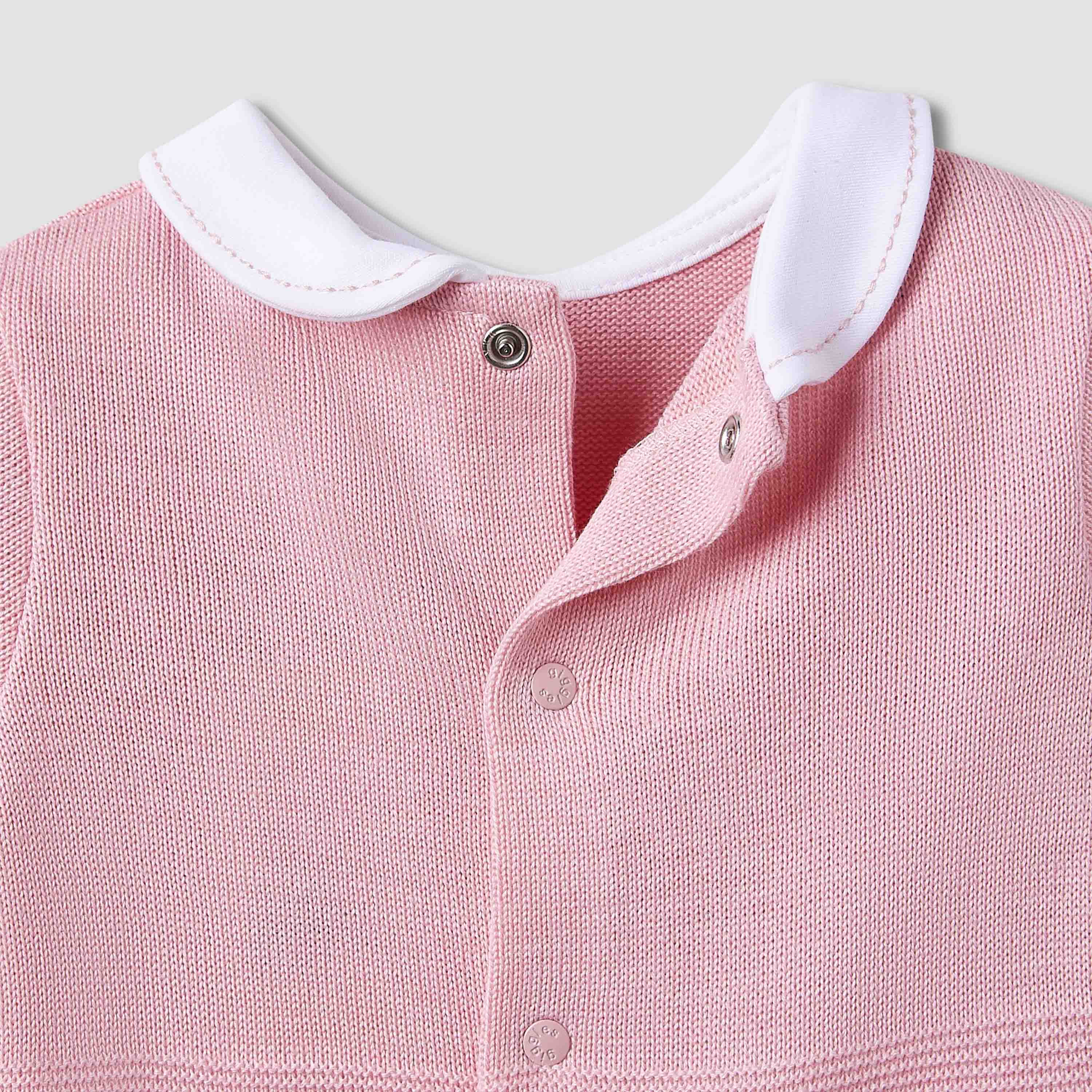 Giggles Collared Sleepsuit with Snap Button Closure - Long Sleeves-baby-girls-clothing-nightwear-sleepsuits-image-5