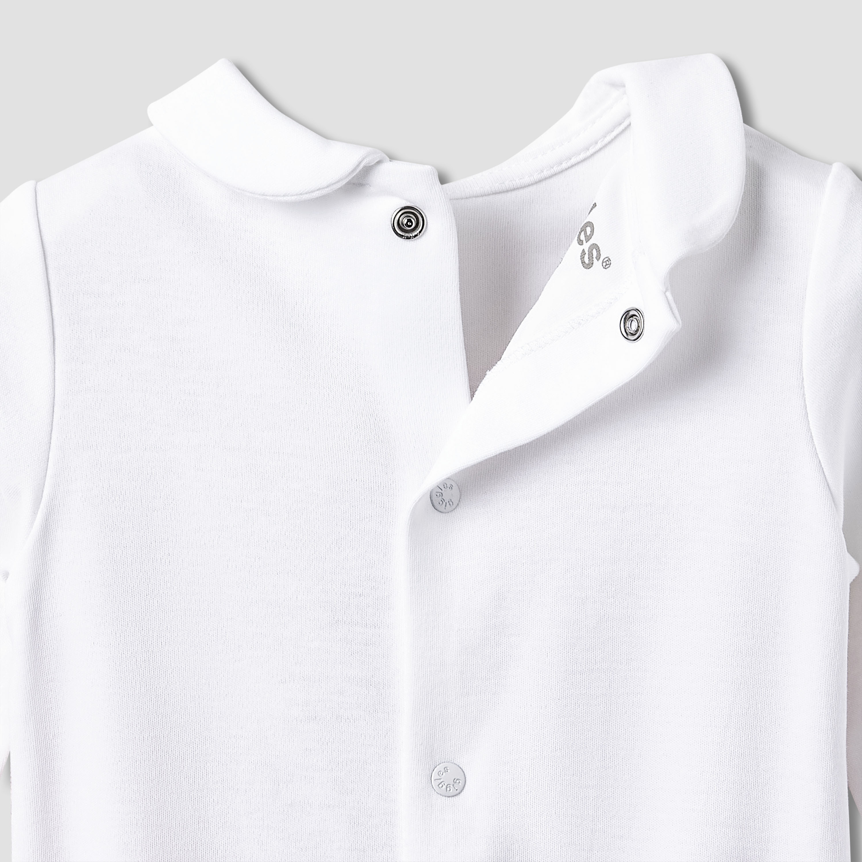 Giggles Peter Pan Collar Sleepsuit with Pocket Detail - Long Sleeves-baby-girls-clothing-nightwear-sleepsuits-image-5