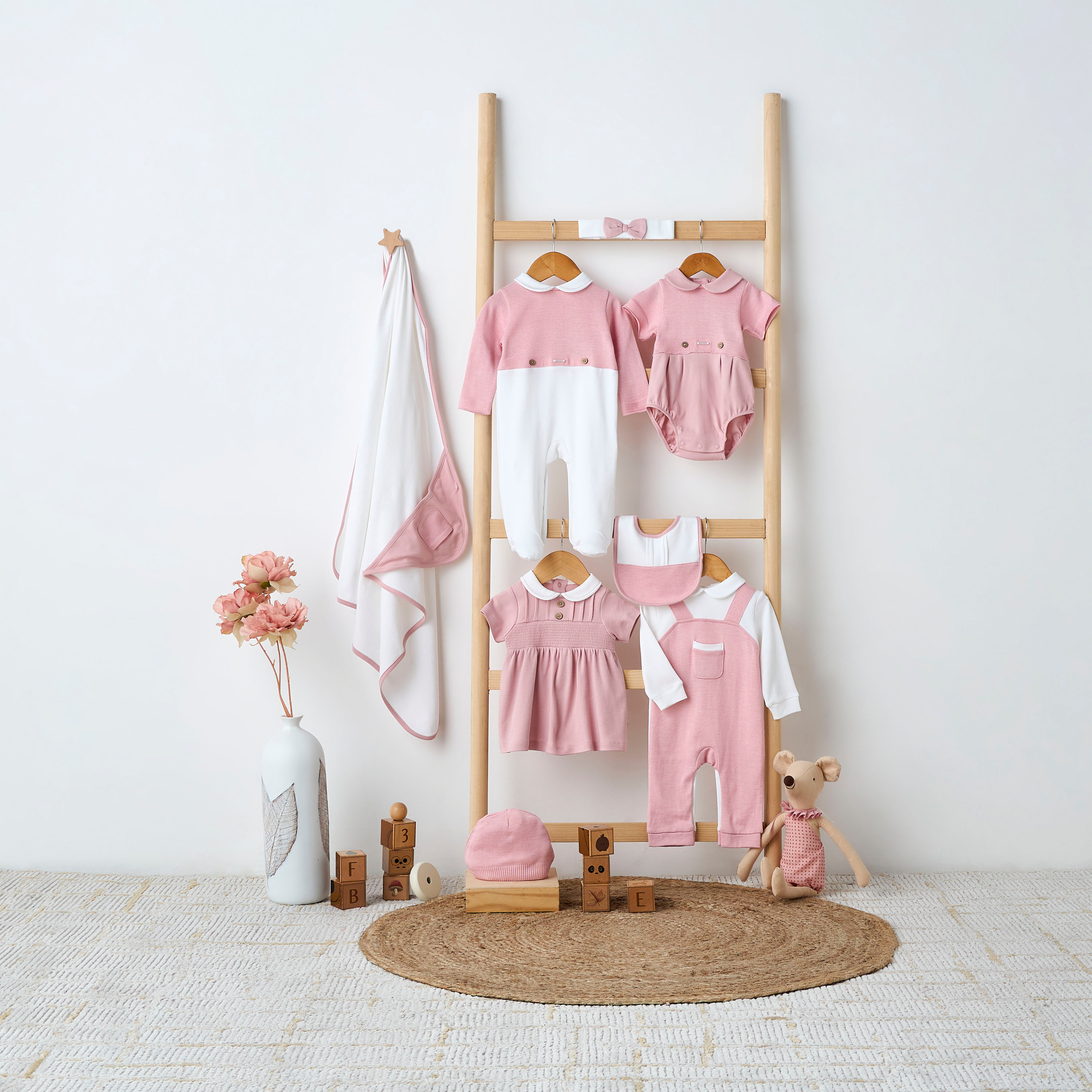 Giggles Peter Pan Collar Sleepsuit with Pocket Detail - Long Sleeves-baby-girls-clothing-nightwear-sleepsuits-image-6