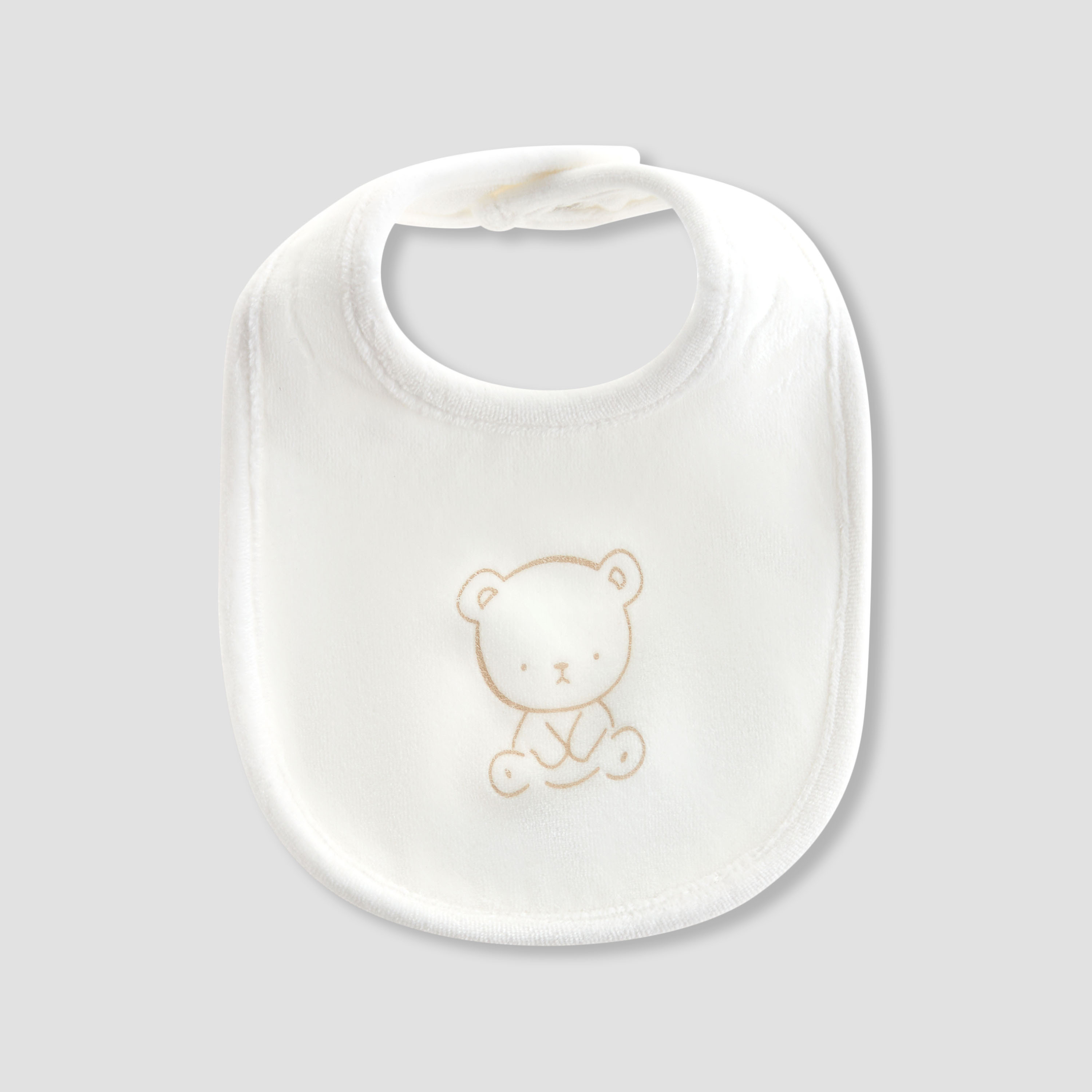 Juniors Baby Bib with Teddy Bear Print-baby-feeding-bibs-image-1