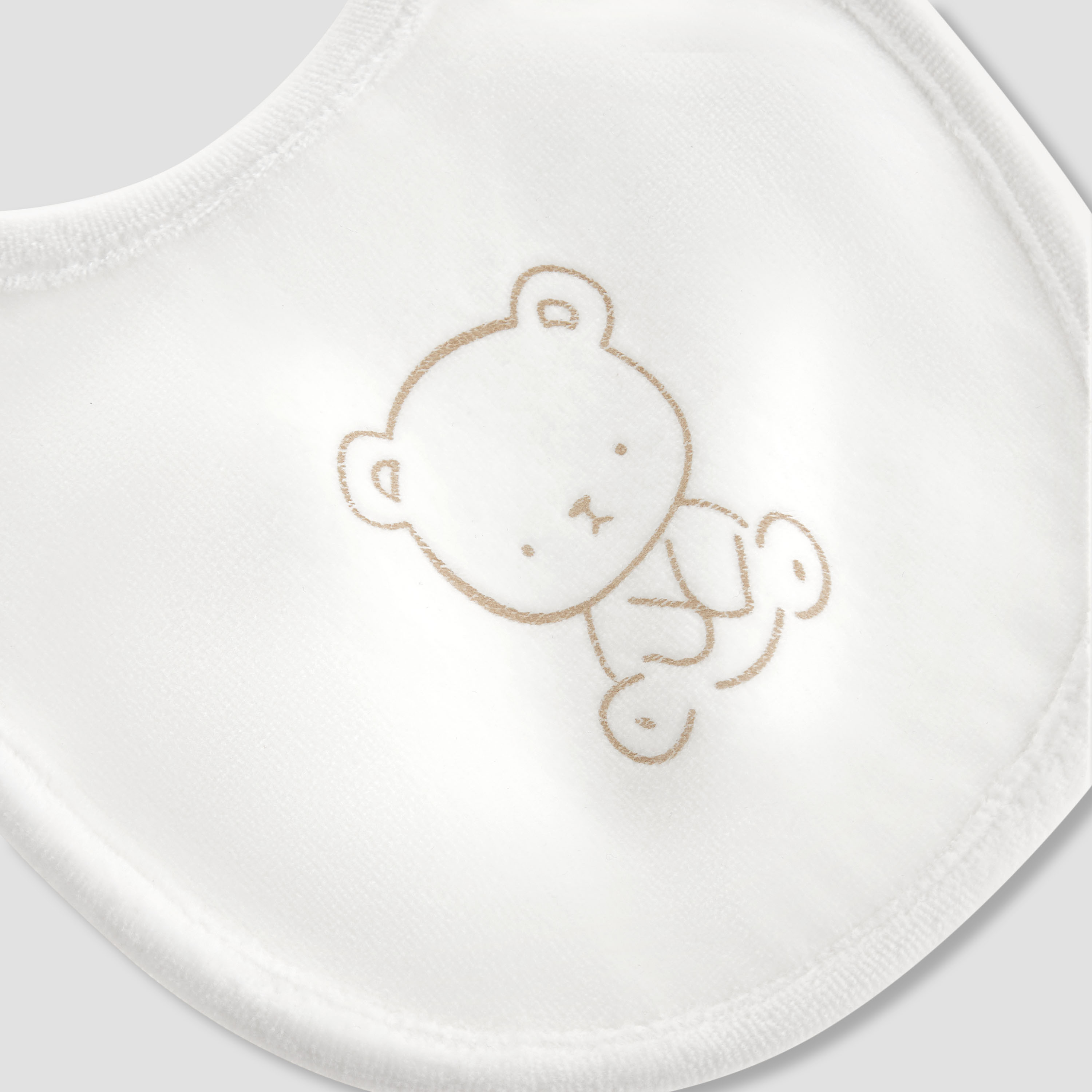 Juniors Baby Bib with Teddy Bear Print-baby-feeding-bibs-image-3