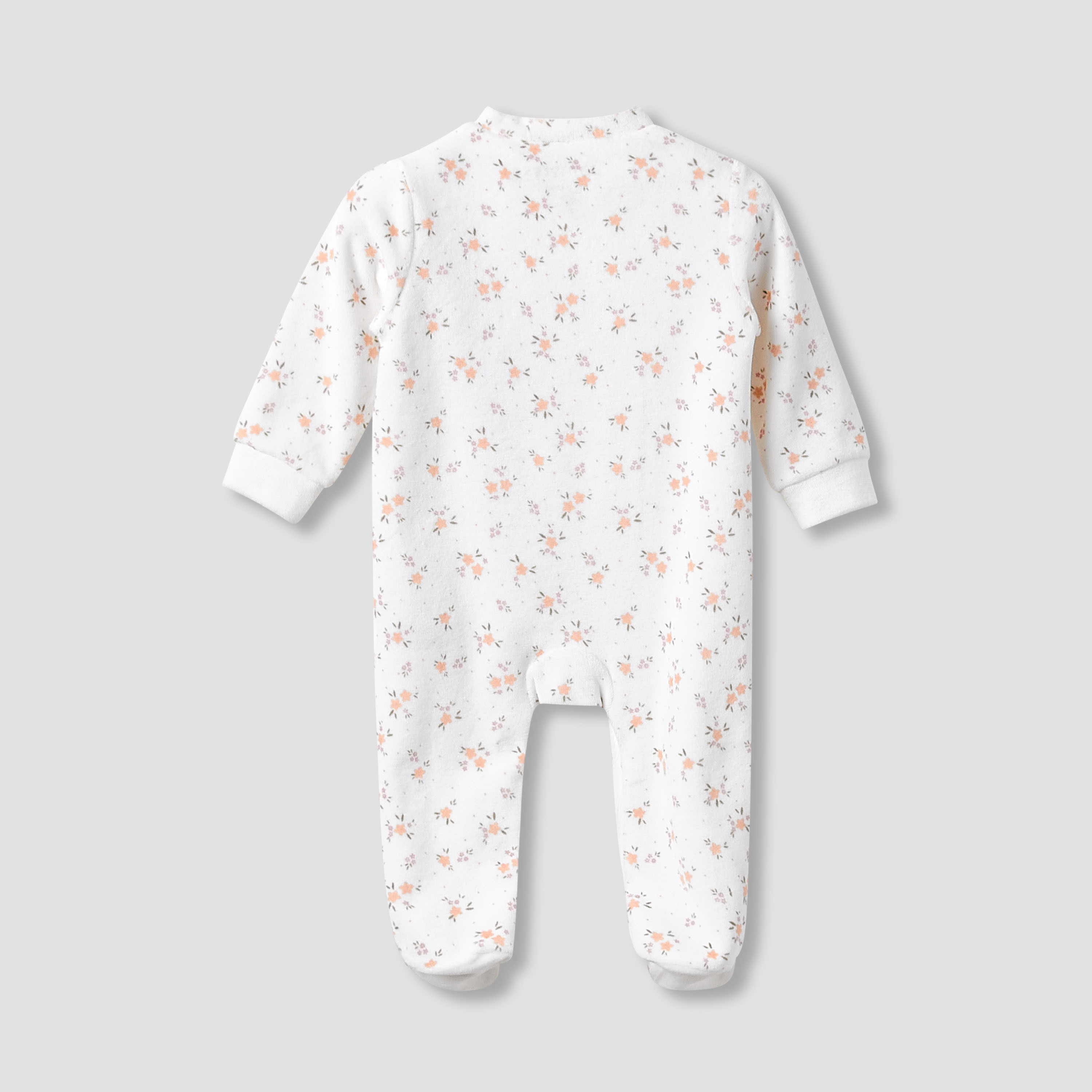 بدلة نوم بياقة ضيقة وتزيينات زرافة وأكمام طويلة من جونيورز-baby-girls-clothing-nightwear-sleepsuits-image-2