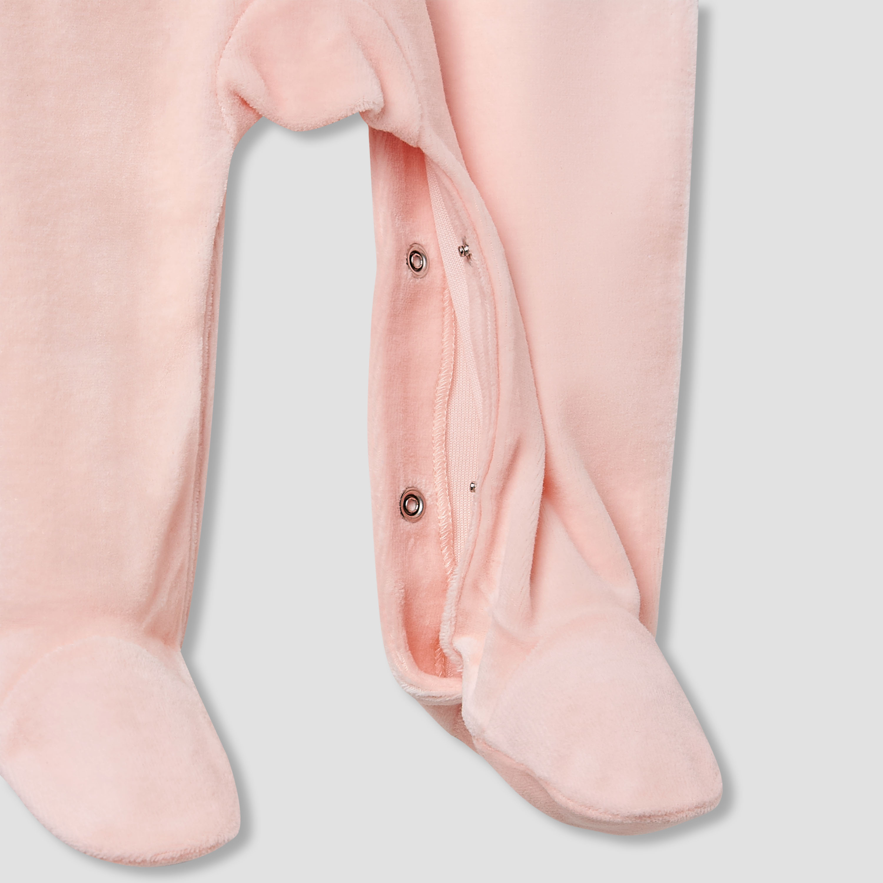 Juniors Collared Sleepsuit with Ruffle Detail - Long Sleeves-baby-girls-clothing-nightwear-sleepsuits-image-4