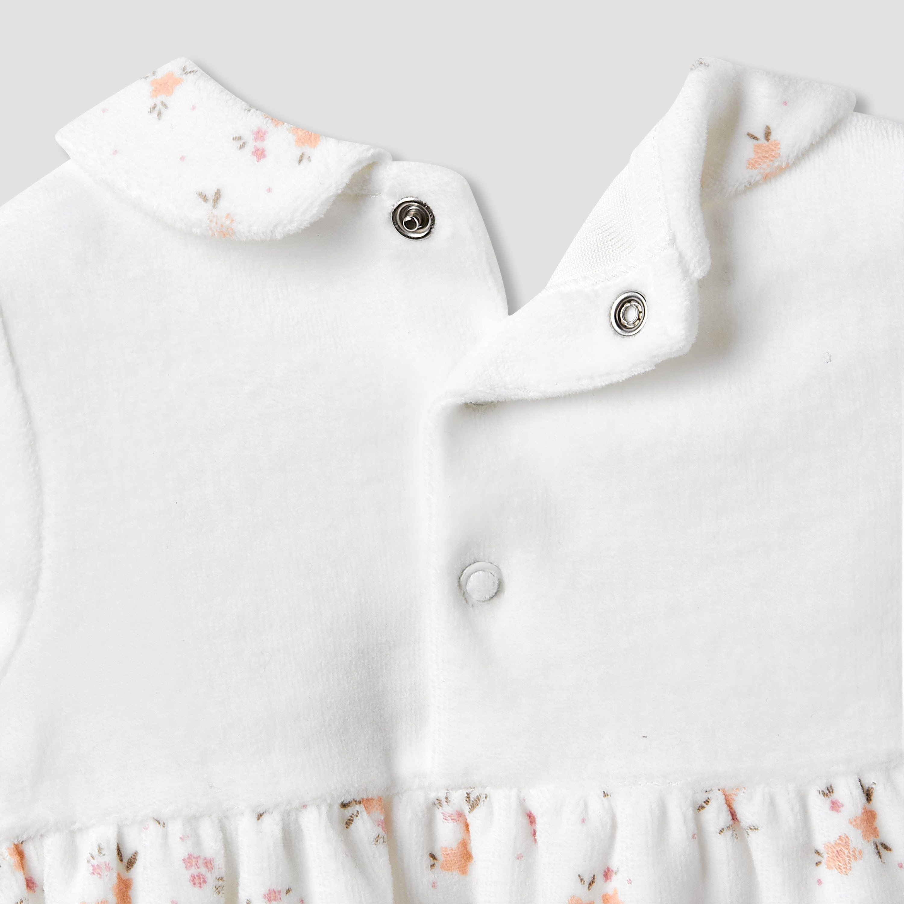 Juniors Girls A-line Dress with Floral Print - Long Sleeves - Peter Pan Collar-baby-girls-clothing-dressesandjumpsuits-image-5