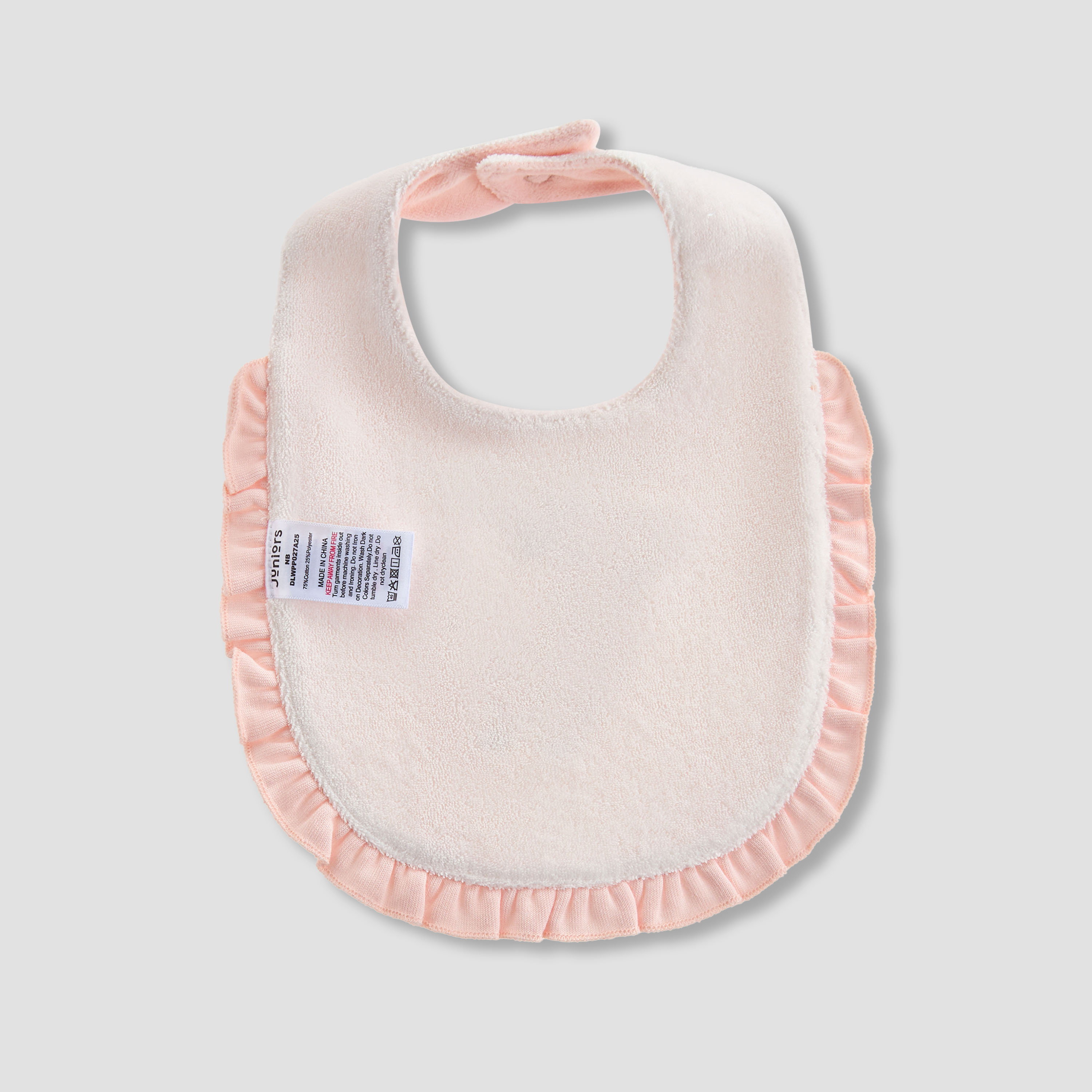 Juniors Baby Bib with Giraffe Embroidery-baby-feeding-bibs-image-2