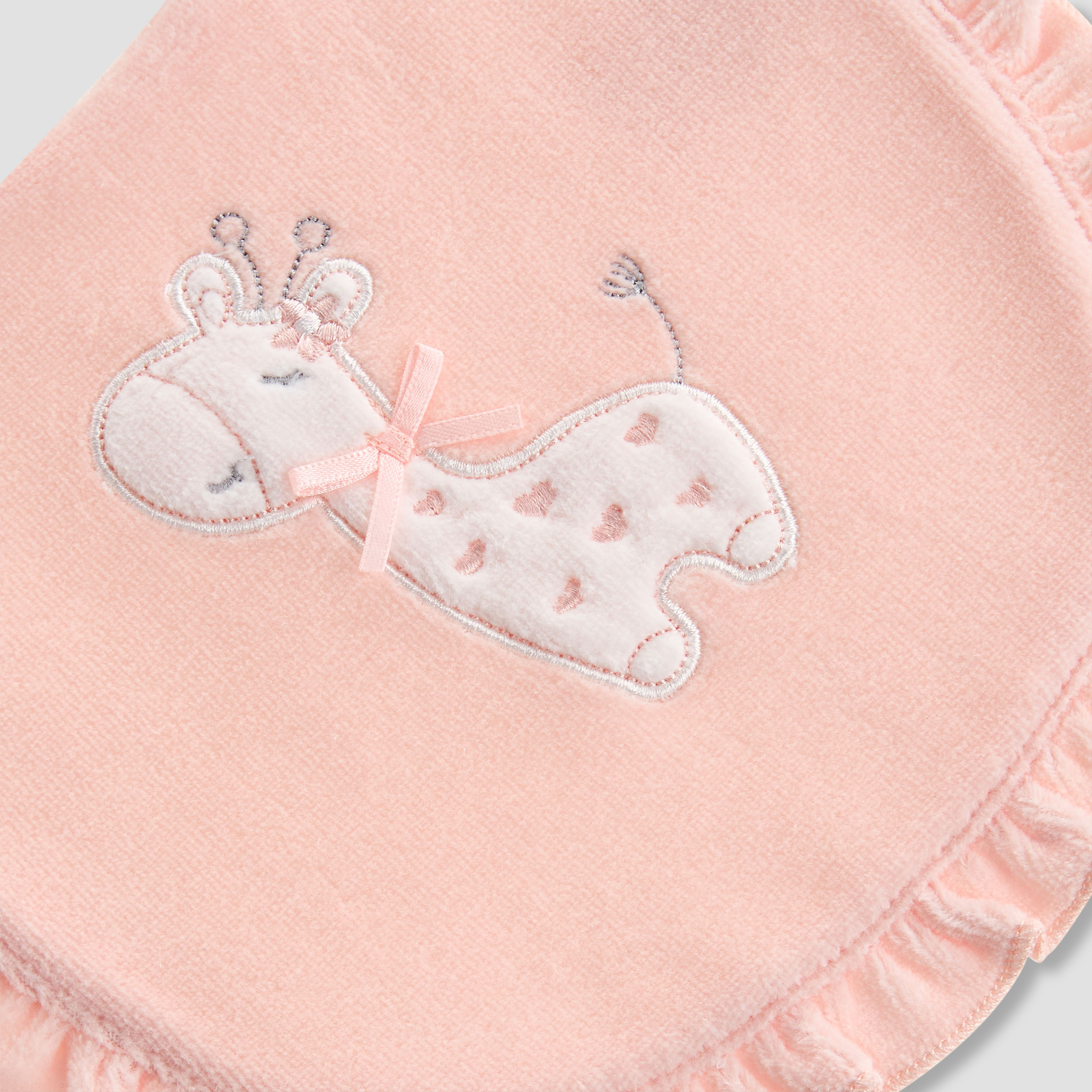 Juniors Baby Bib with Giraffe Embroidery-baby-feeding-bibs-image-3
