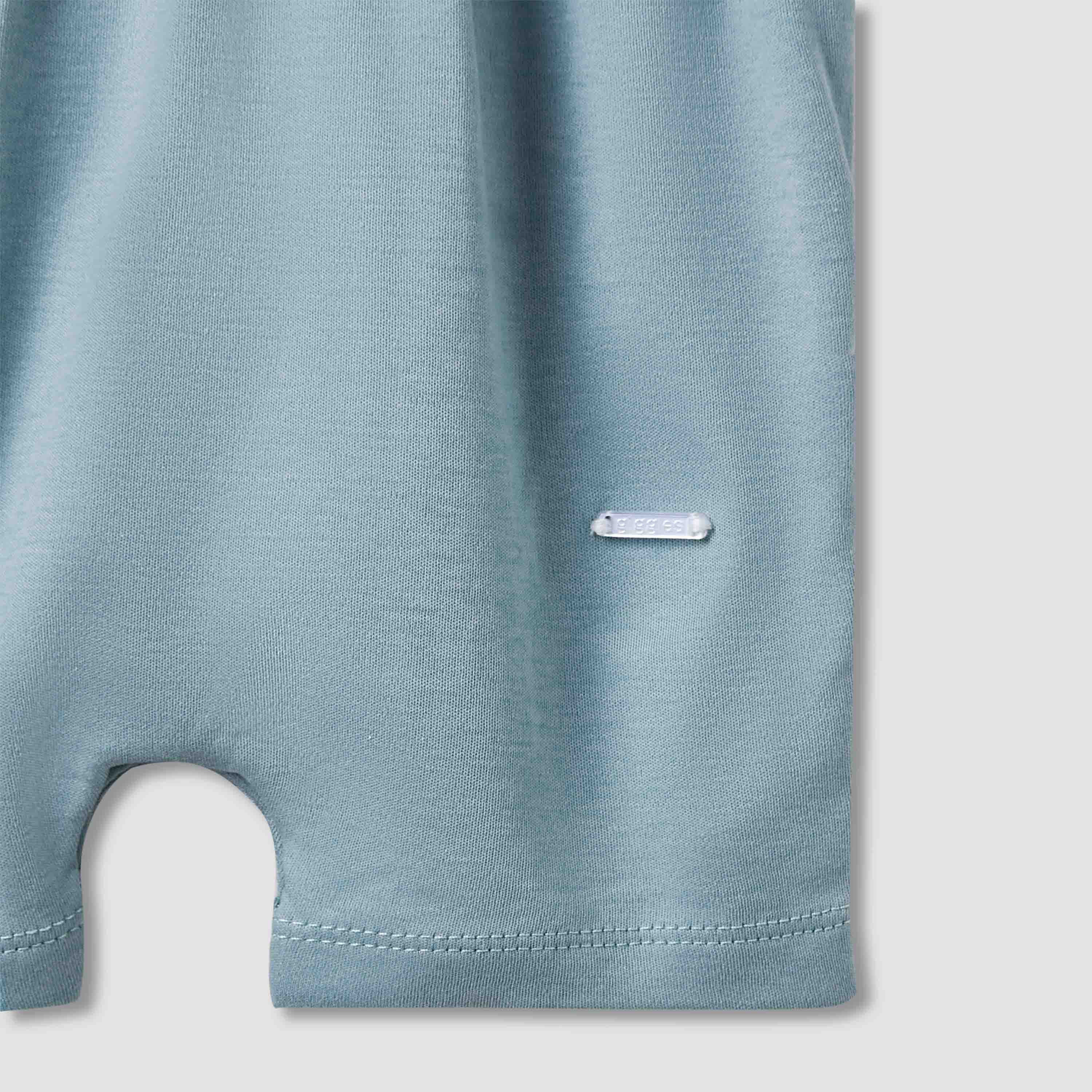 Giggles Peter Pan Collar Romper with Smock Detail - Cotton - Short Sleeves-baby-boys-clothing-rompers-image-4
