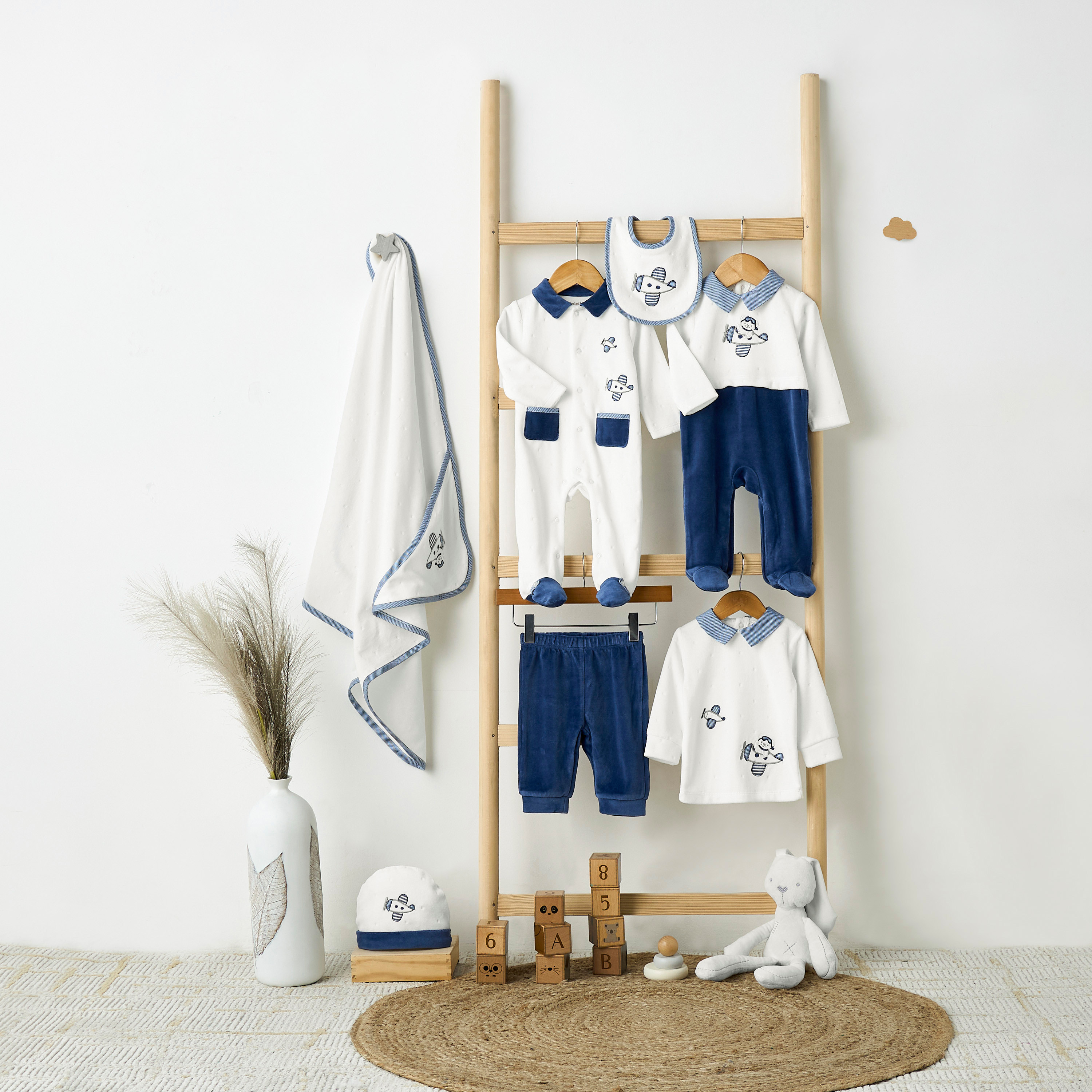 Giggles Collared Sleepsuit with Embroidered Detail - Long Sleeves-baby-boys-clothing-winterwear-sleepsuits-image-6