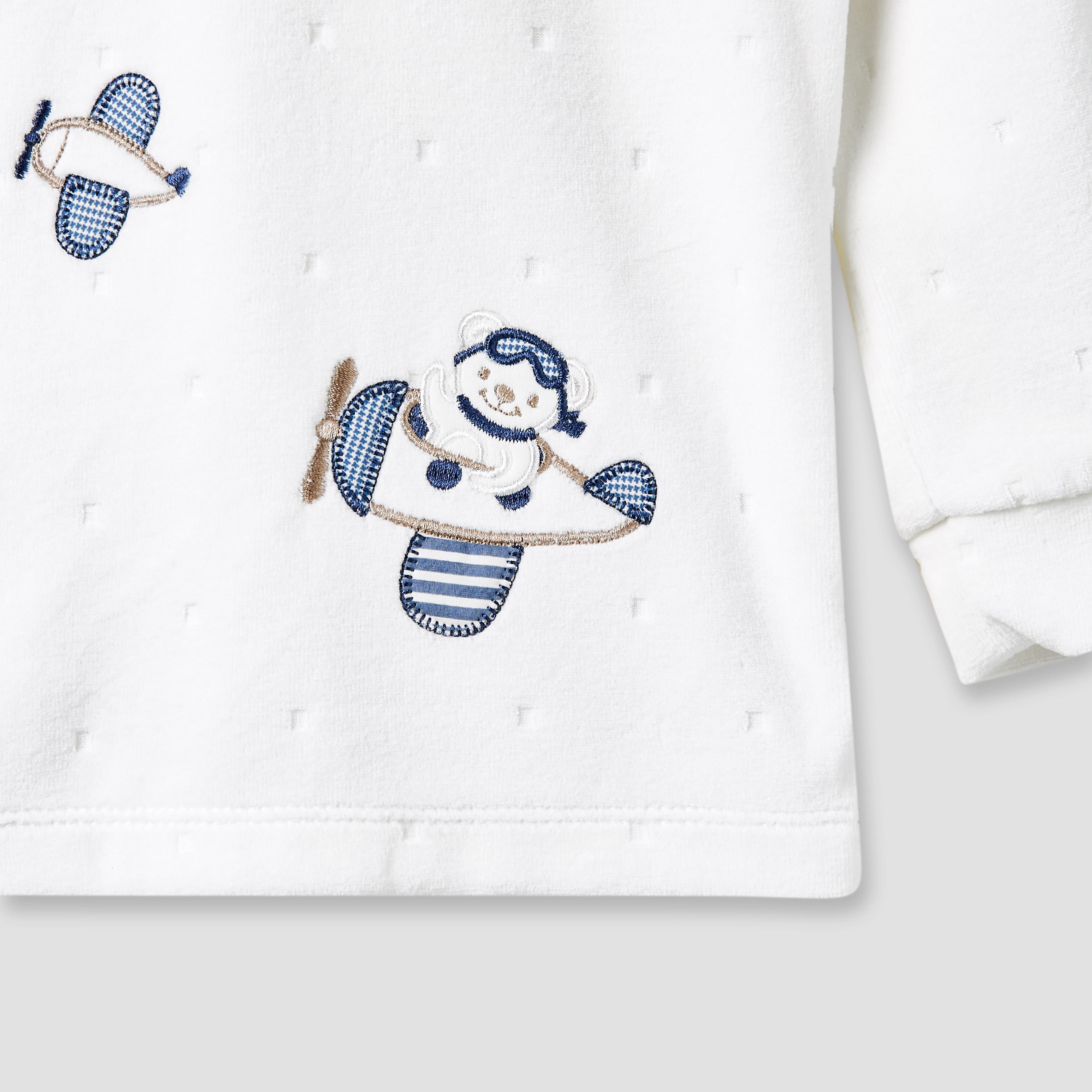 Giggles Pyjama Set with Embroidery - Long Sleeves - Collar-baby-boys-clothing-nightwear-pyjamasets-image-5
