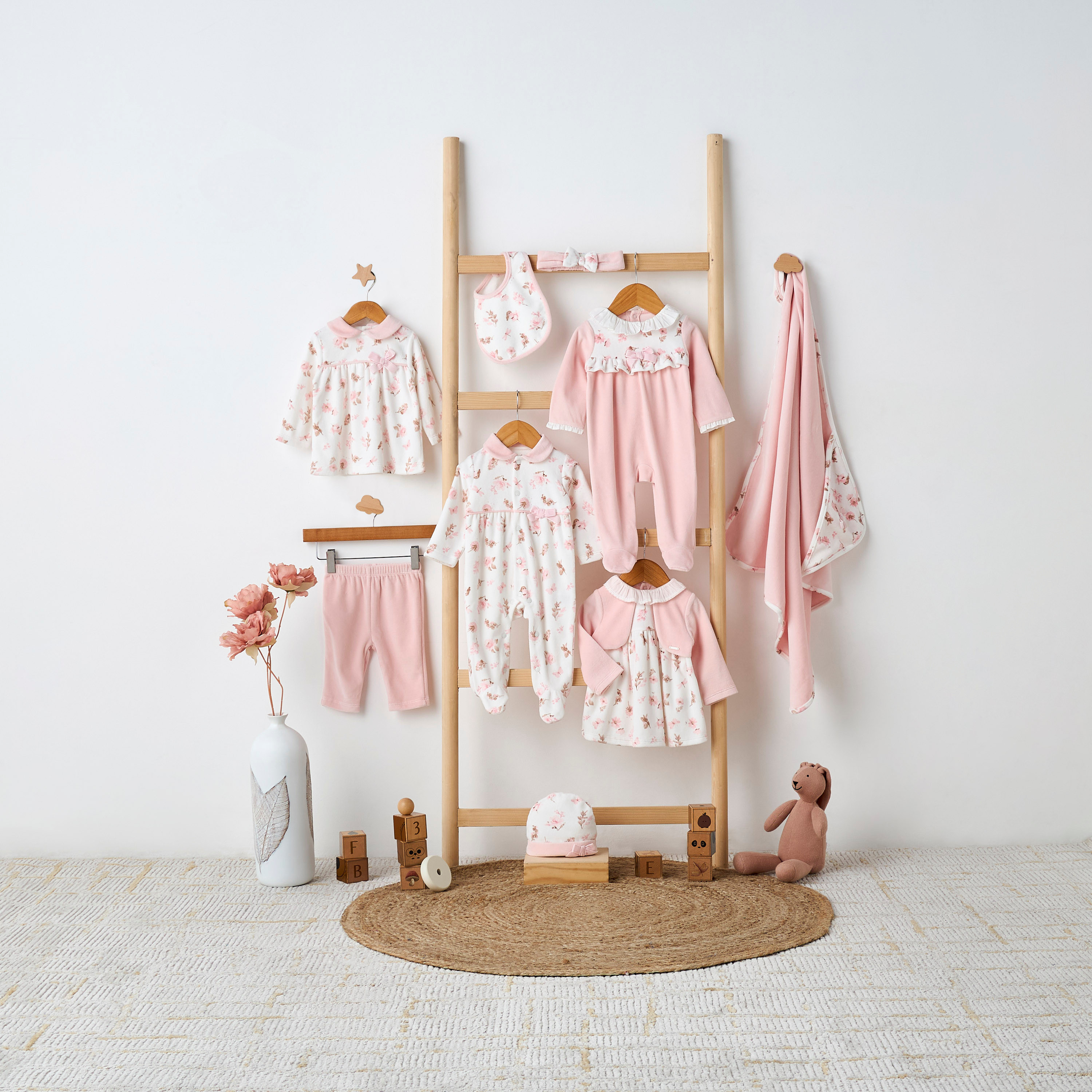 Giggles Peter Pan Collar Sleepsuit with Ruffle Detail - Long Sleeves-baby-girls-clothing-nightwear-sleepsuits-image-6
