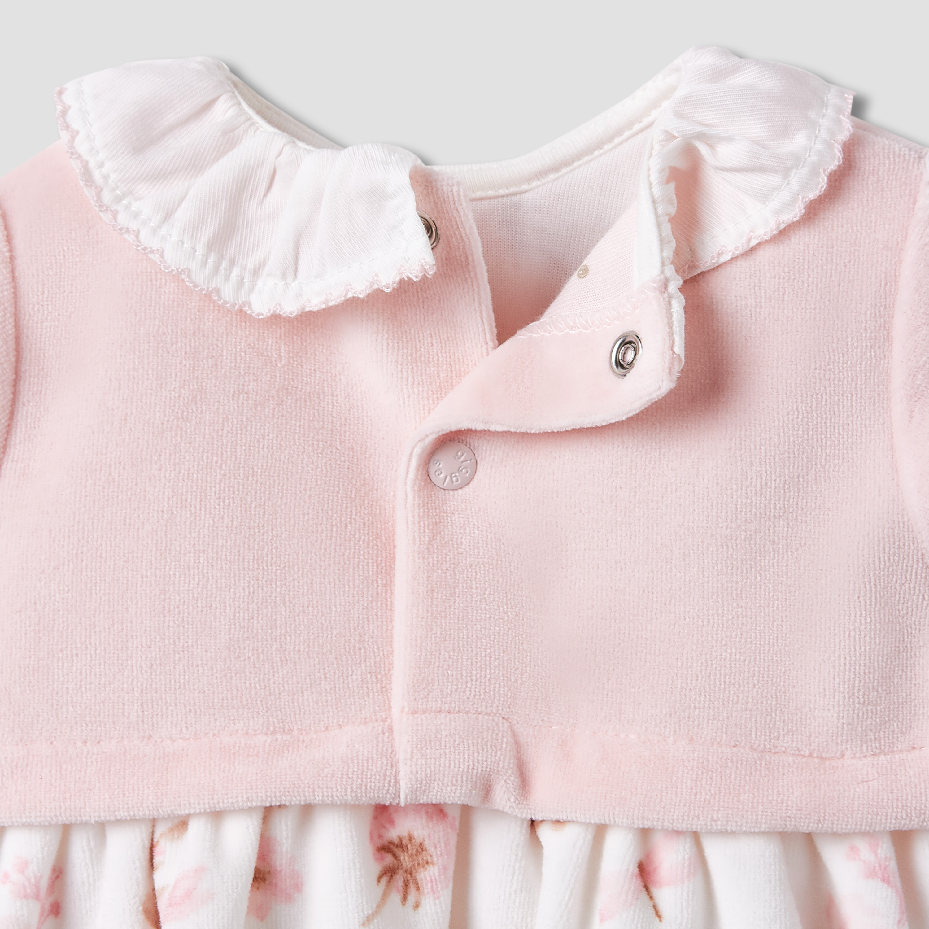 Giggles Girls Dress with Floral Print - Long Sleeves - Ruffle Collar-baby-girls-clothing-dressesandjumpsuits-image-5