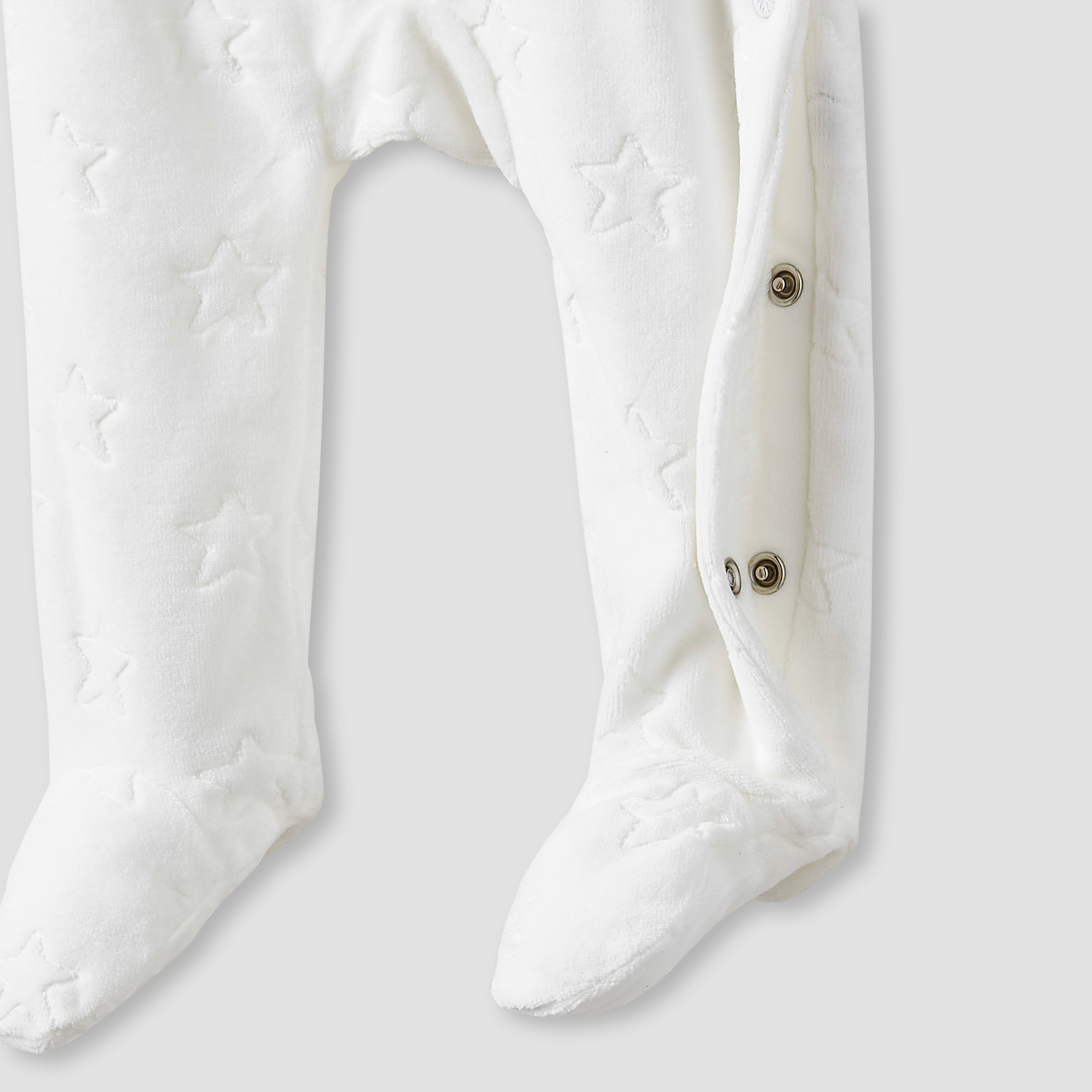 Giggles Crew Neck Sleepsuit with Embossed Star - Long Sleeves-baby-boys-clothing-winterwear-sleepsuits-image-4