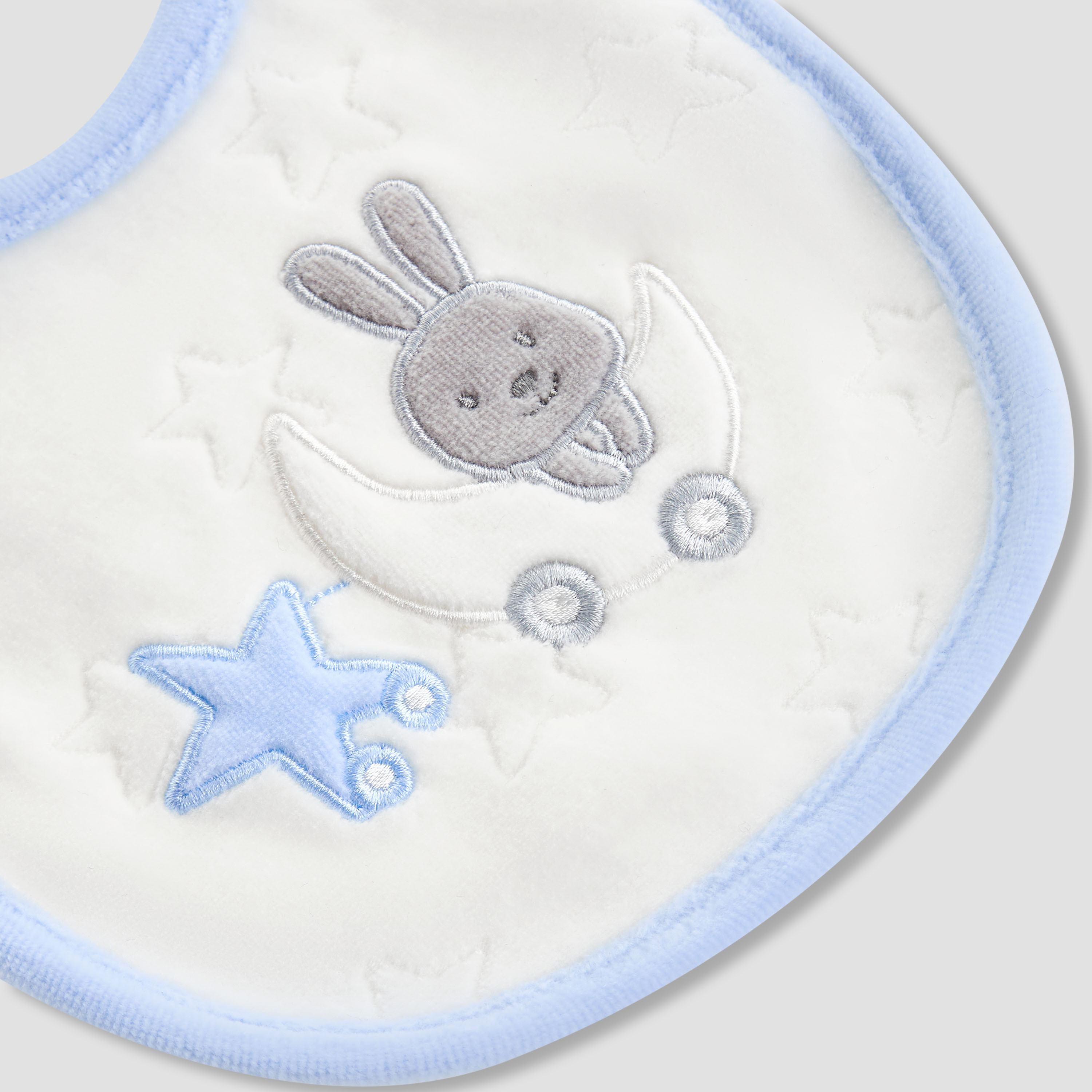Giggle Baby Bib with Embroidered Detail-baby-feeding-bibs-image-3