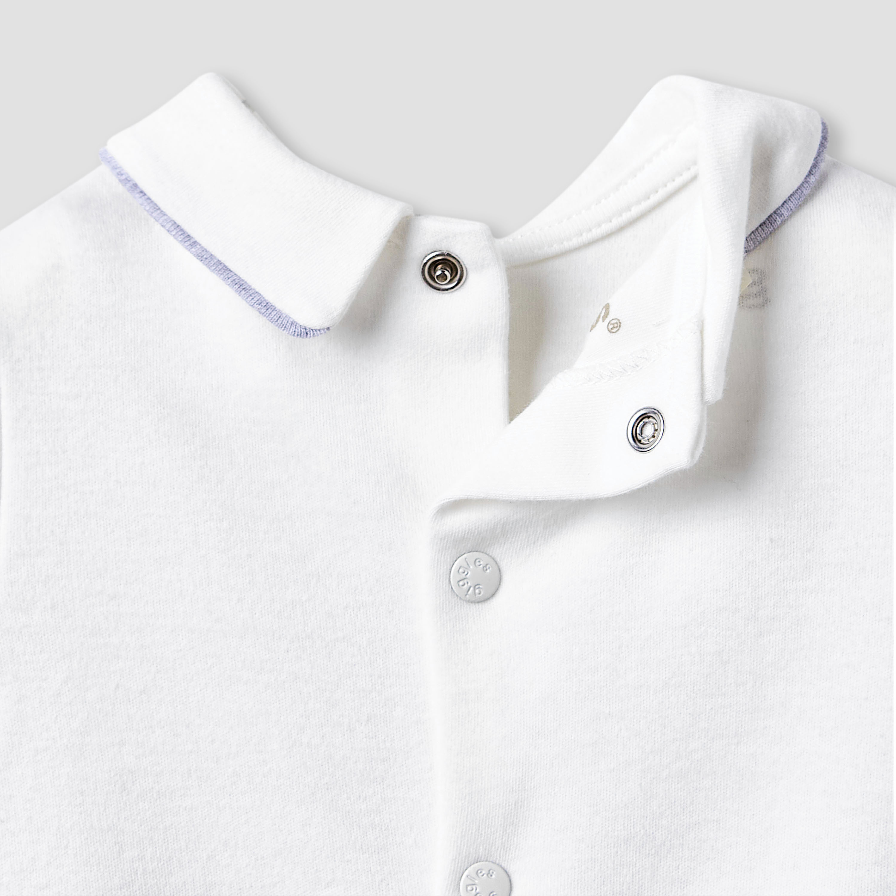 بدلة نوم قطن بياقة وأكمام طويلة وتزيينات دب من جيجلز-baby-boys-clothing-nightwear-sleepsuits-image-5